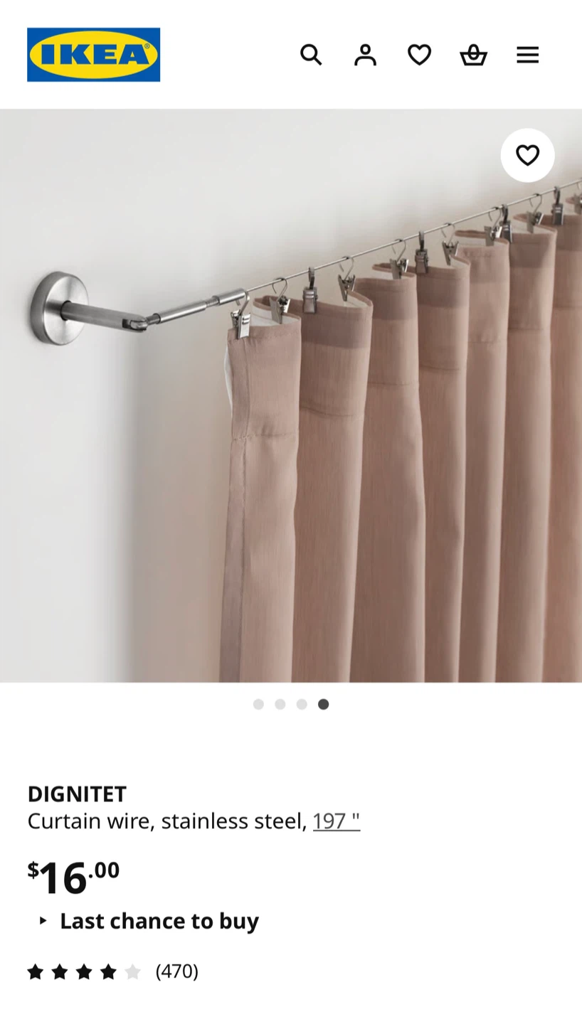 IKEA 4 panels blackout curtains - Grey - photo 3