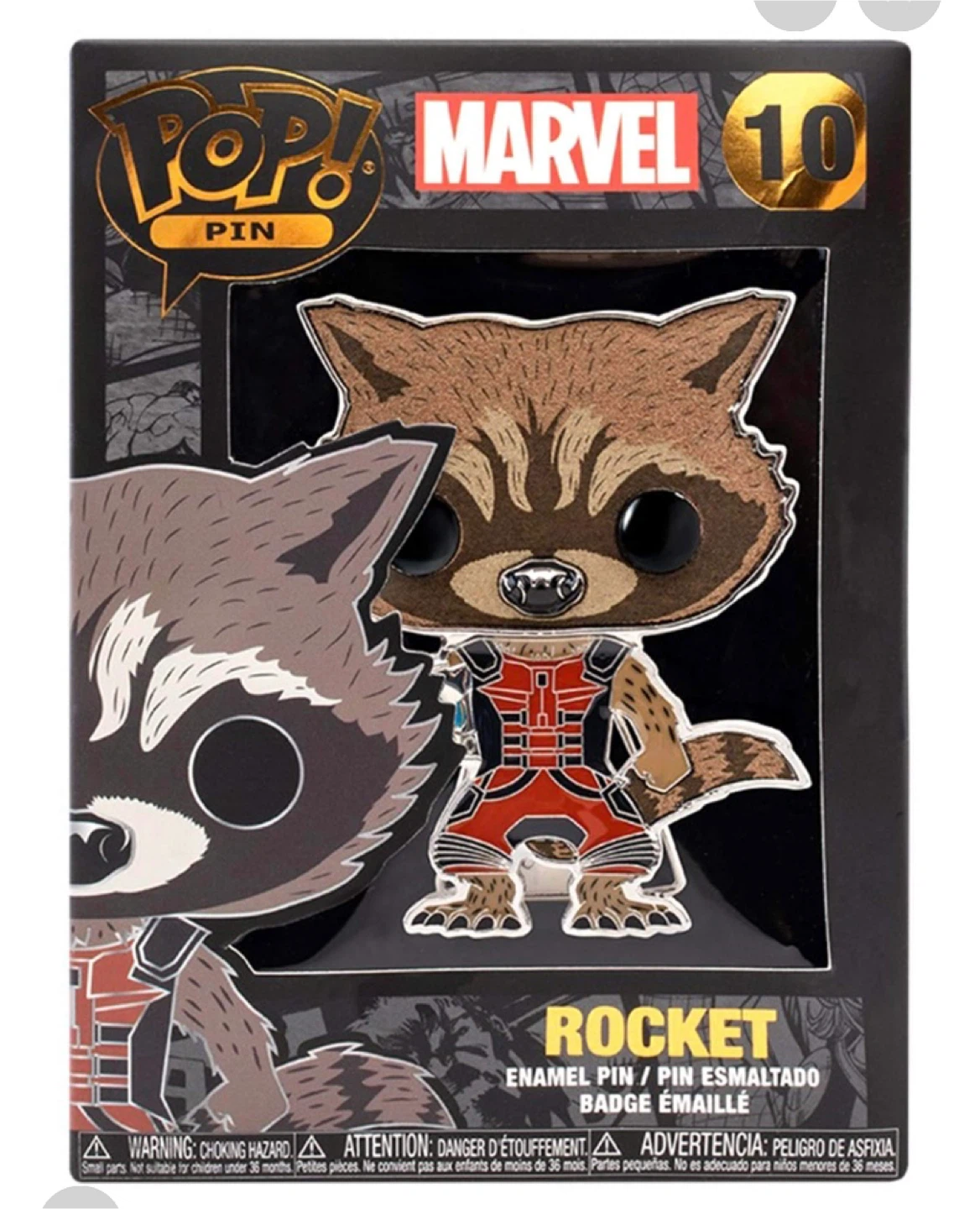 Funko Pop! Marvel Rocket Enamel Pin