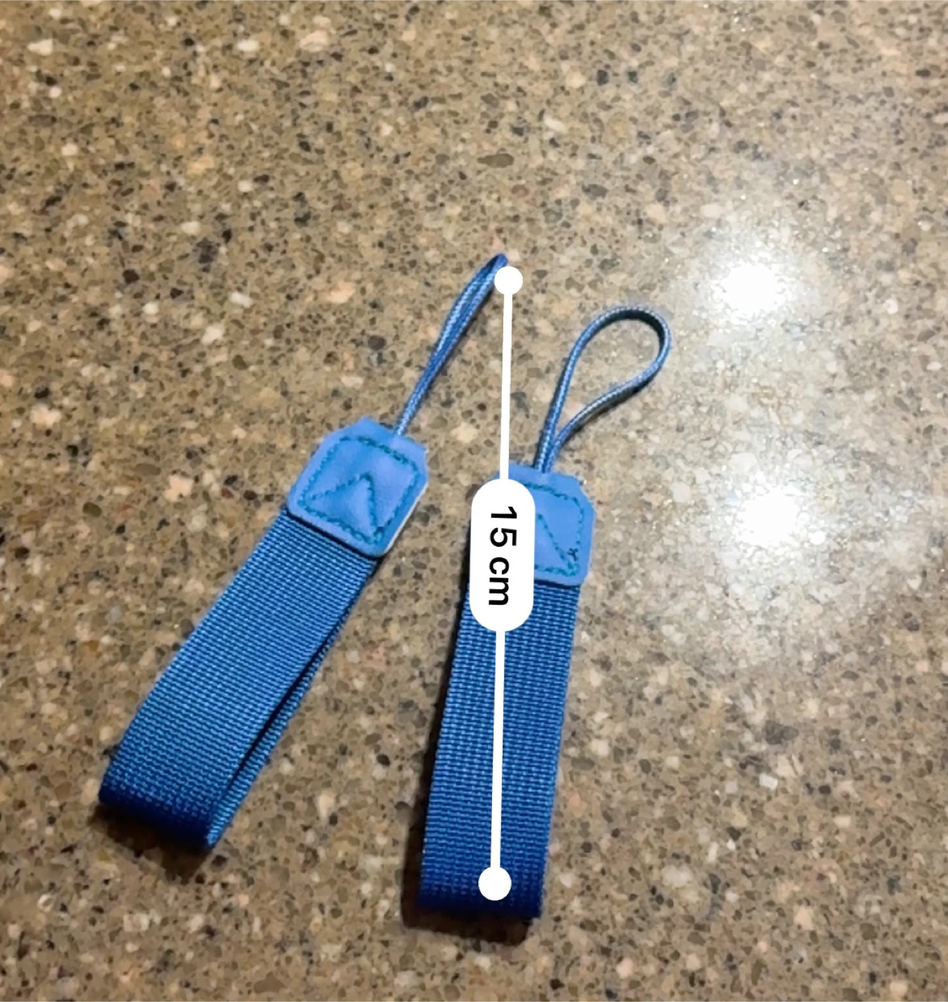 Blue Nylon Zipper Pulls / Luggage Zipper Extensions - photo 2