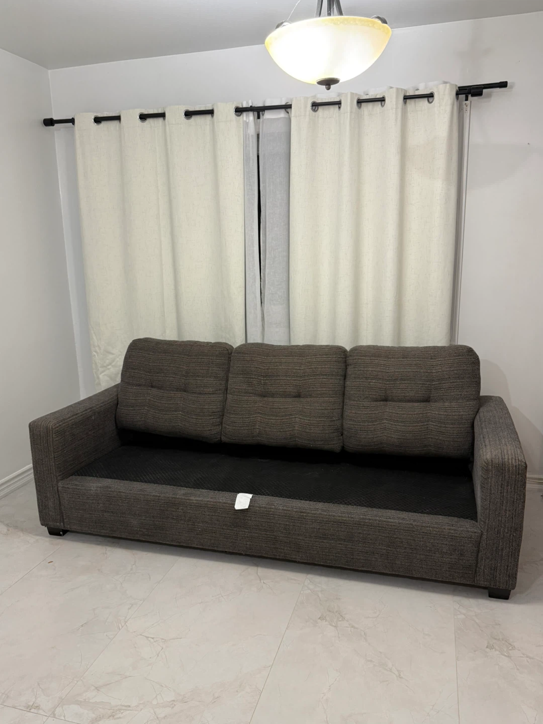 Dark Grey Sectional Sofa & Carpet - photo 4