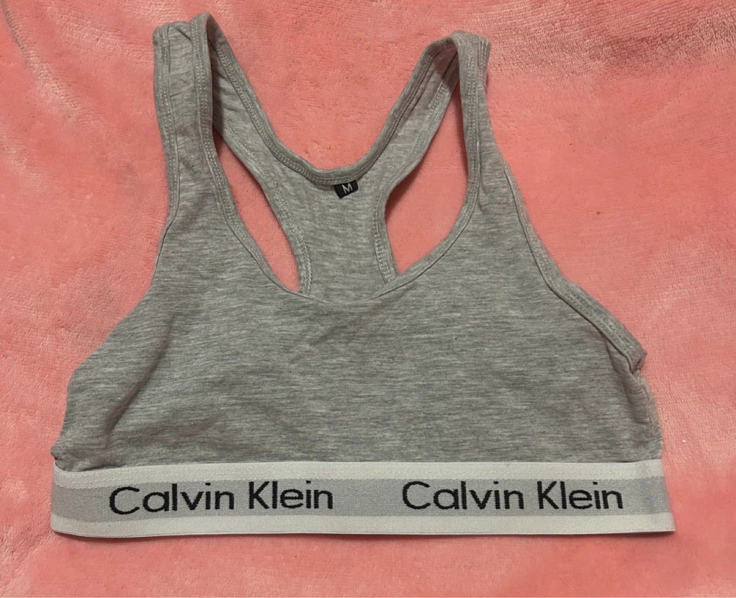 Calvin Klein Sports Bra - Grey, Size M