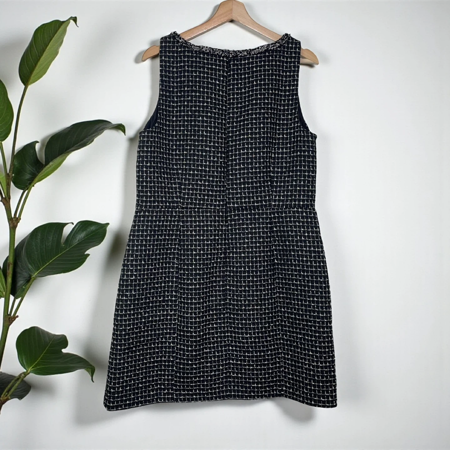 LOFT Metallic Tweed Mini Flare Dress - photo 4