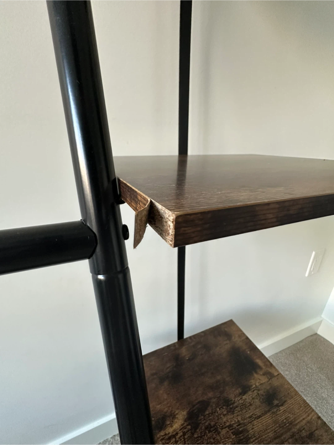Ladder Style Garment Rack with Shelves - photo 2