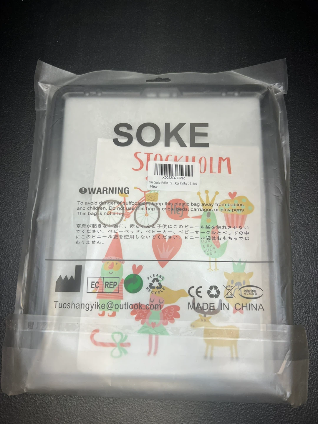 SOKE Drop Protection iPad Case with Stand - Black - photo 5