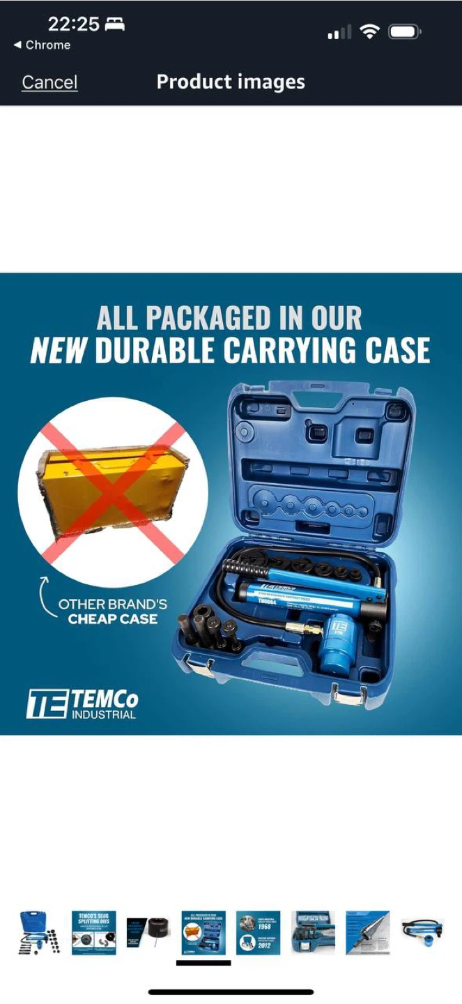 TEMCo Hydraulic Knockout Punch Set TH0004 - photo 5