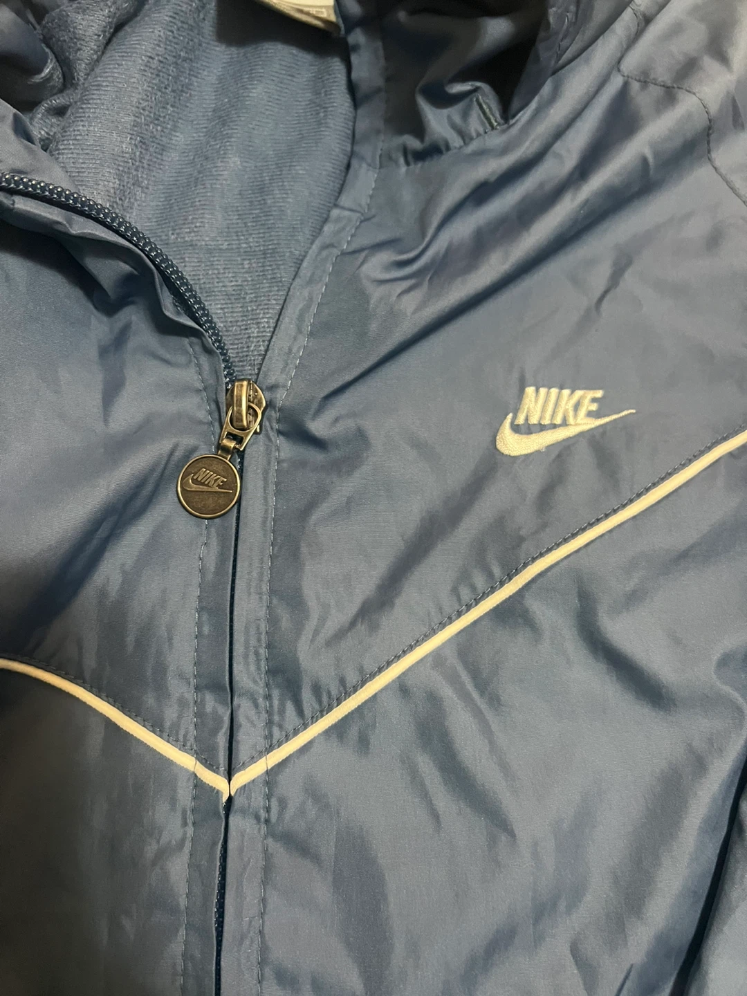 Nike Blue Windbreaker Jacket Size S - photo 3