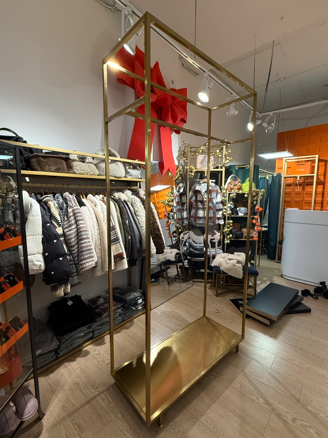 Gold Metal Garment Rack