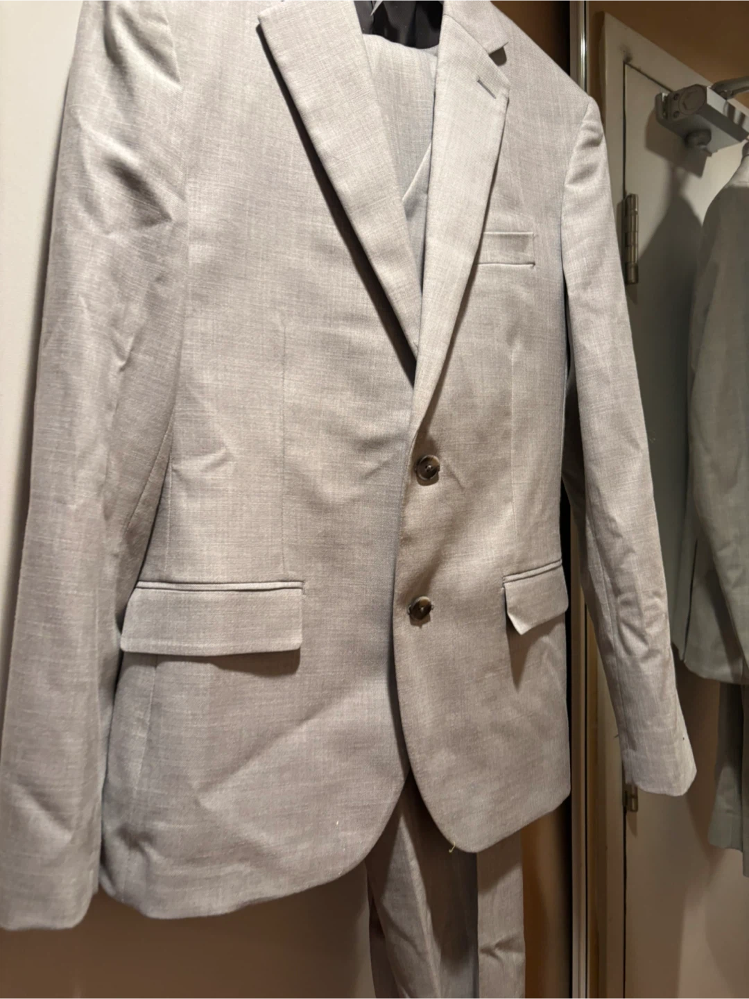 Bew RW&Co Slimfit Light Grey 3-Piece Suit - photo 2