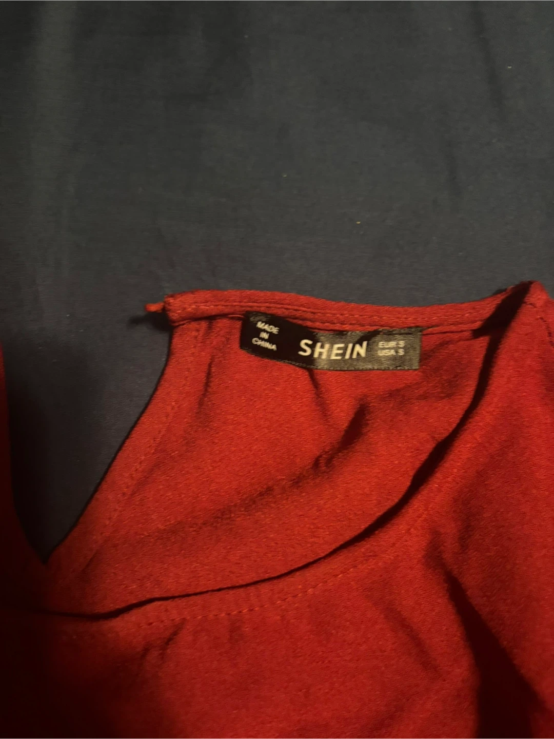 SHEIN Red Puff Sleeve Top - photo 2