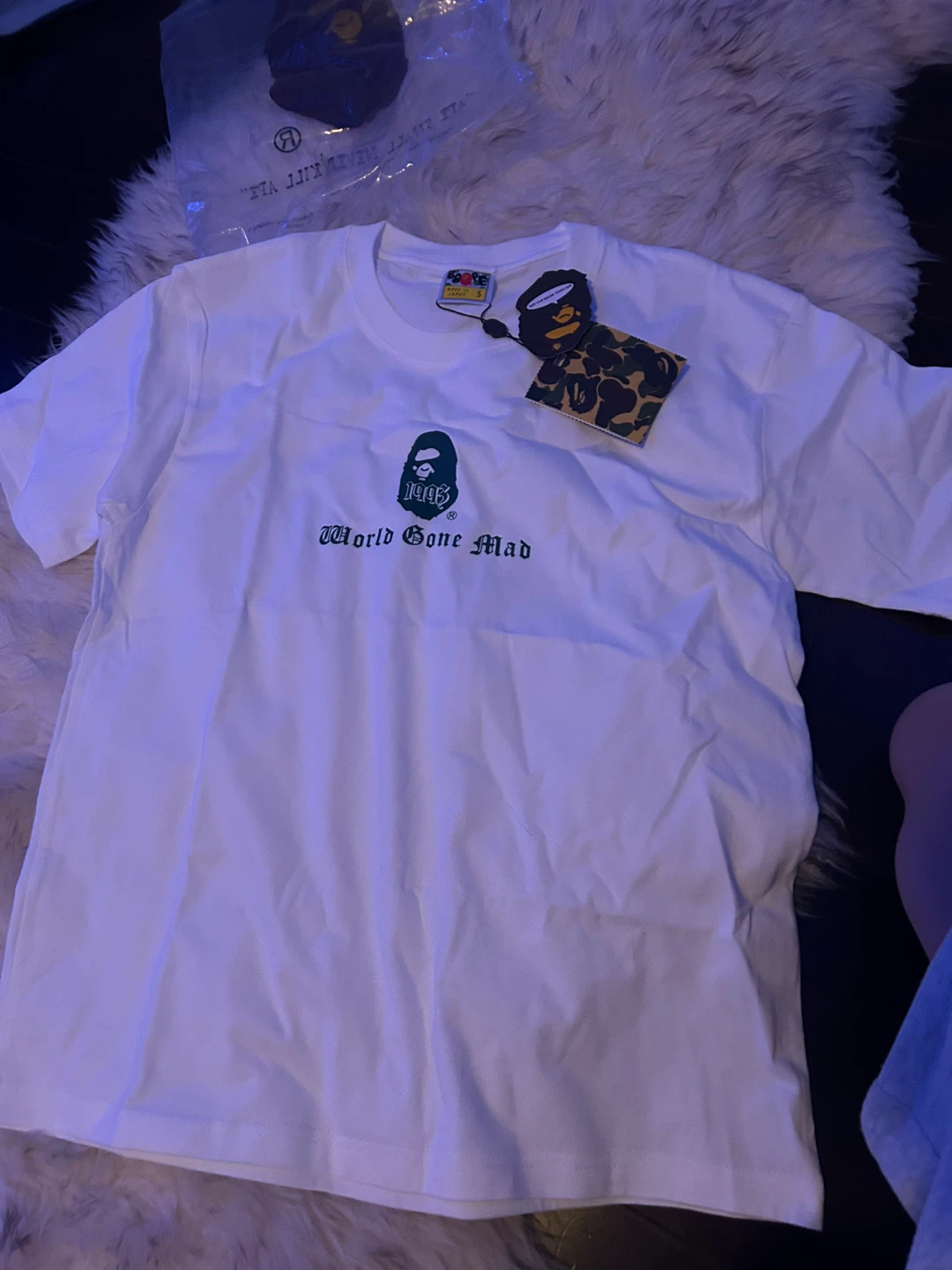 3 bape shirts 2 undefeated