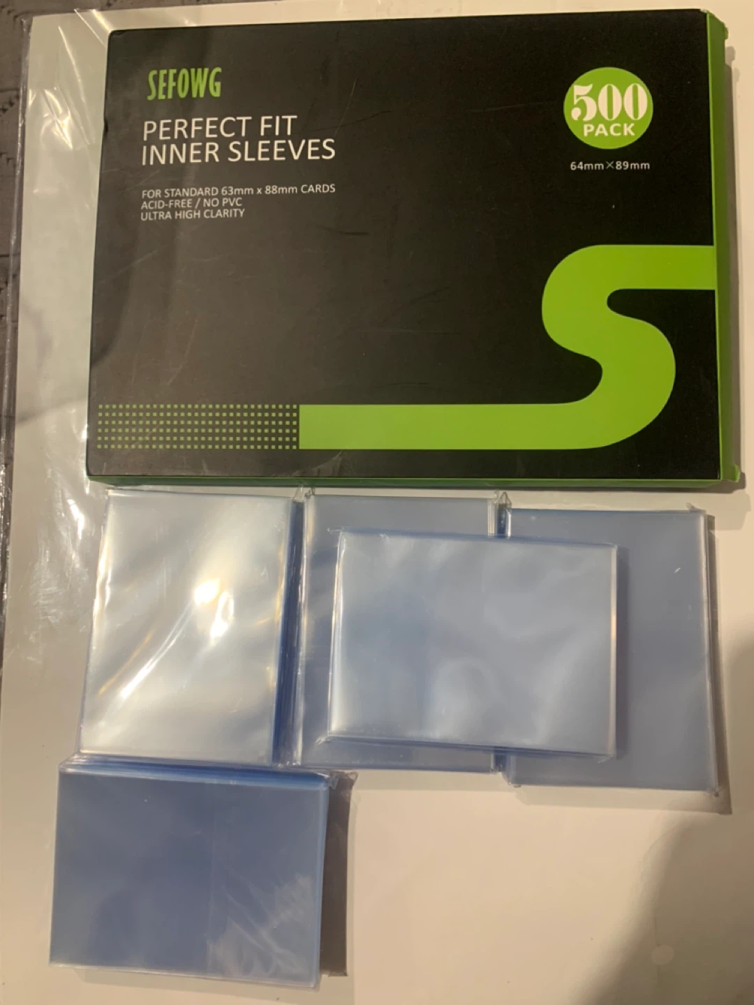SEFOWG Perfect Fit Inner Sleeves - 500 Pack