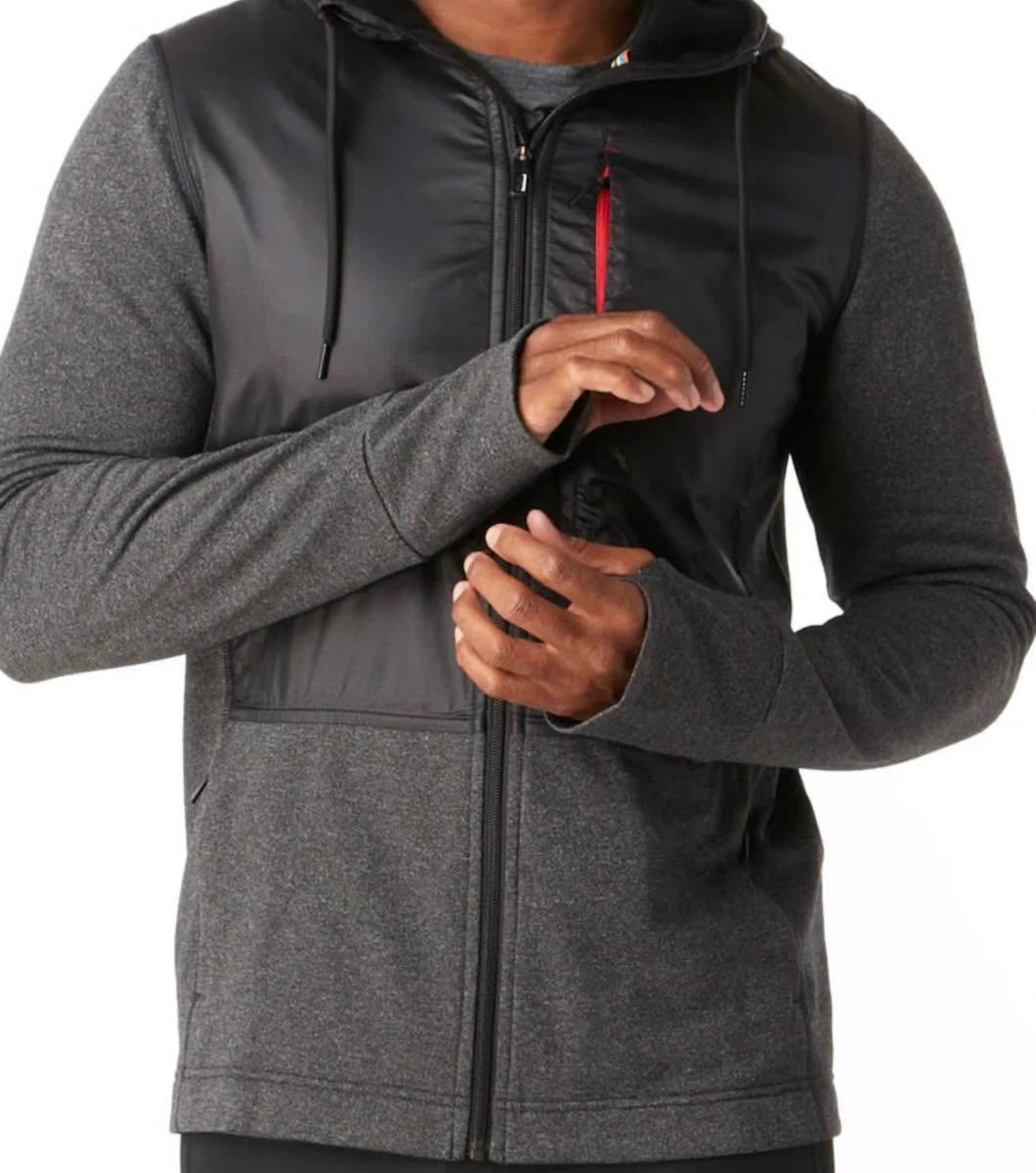 Smartwool Men's XXL Merino Sport Fleece Full Zip Hybrid Hoodie