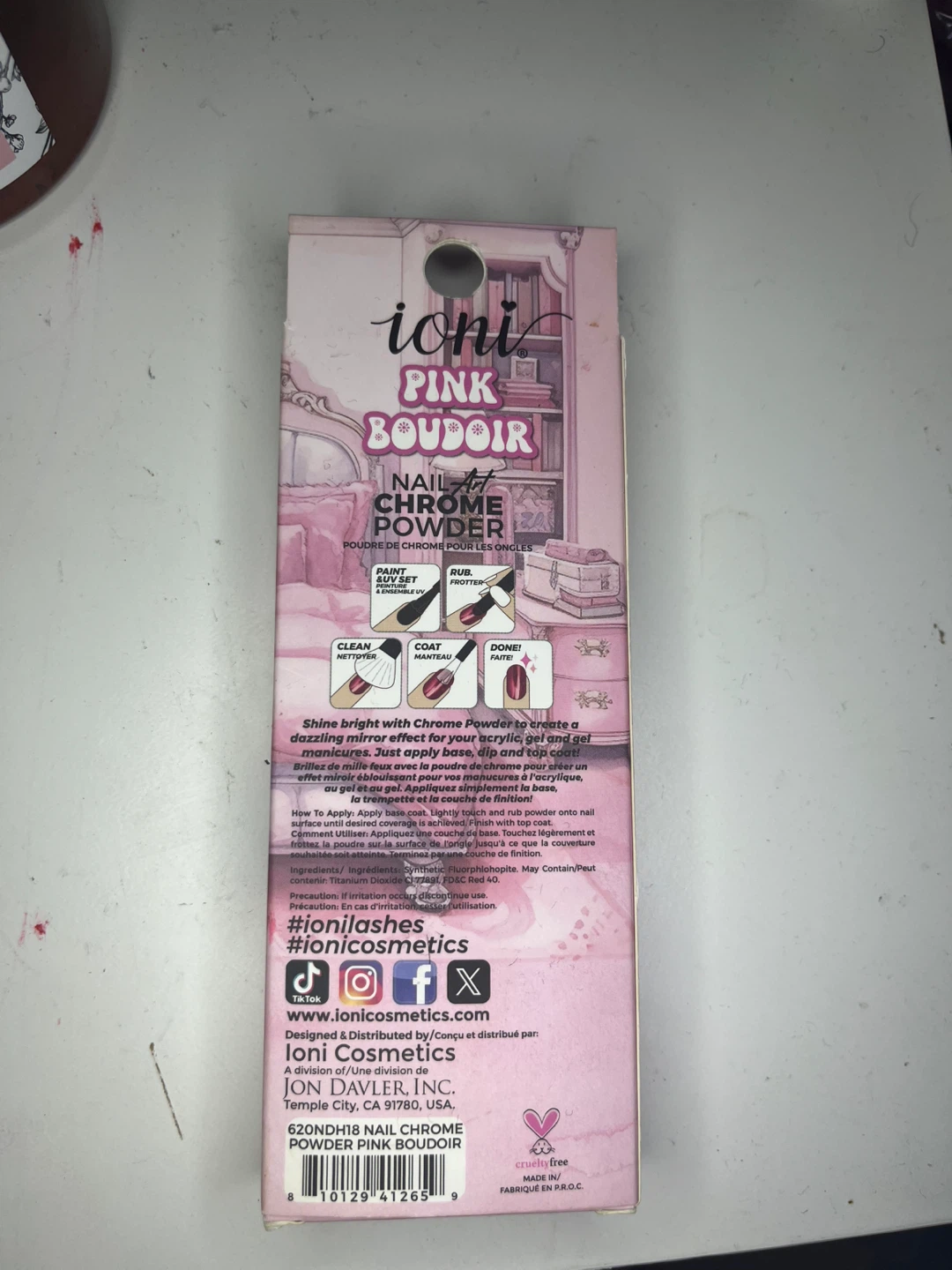 iNi Nail Art Chrome Powder - Pink Boudoir - photo 2