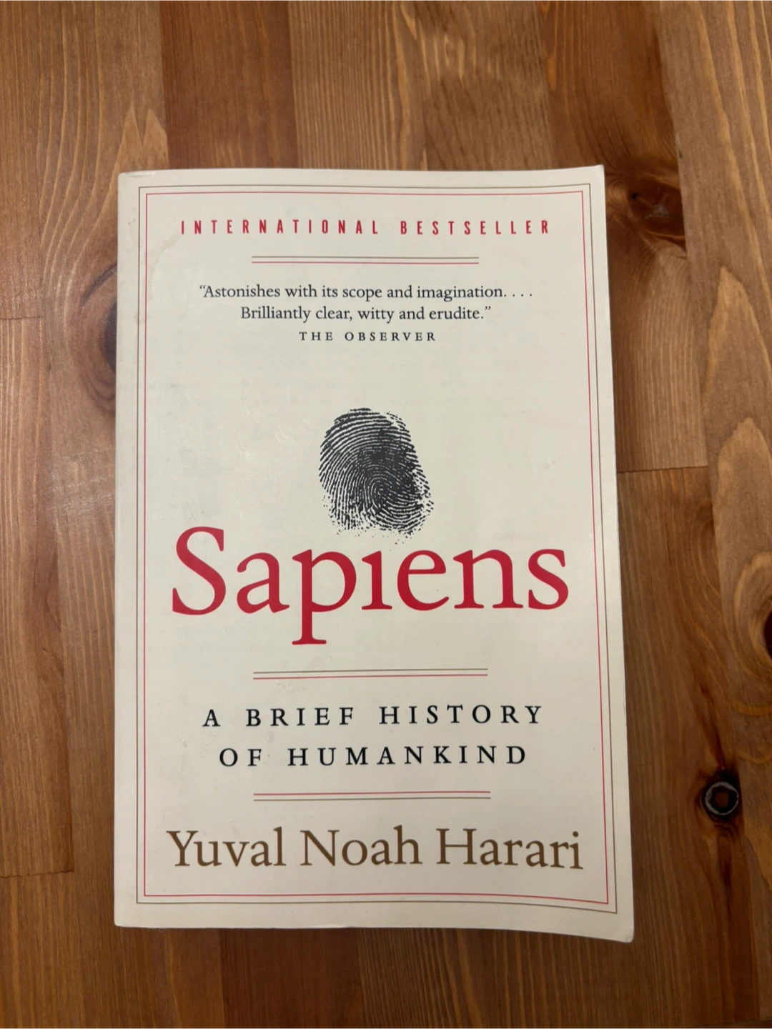 Sapiens: A Brief History of Humankind by Yuval Noah Harari