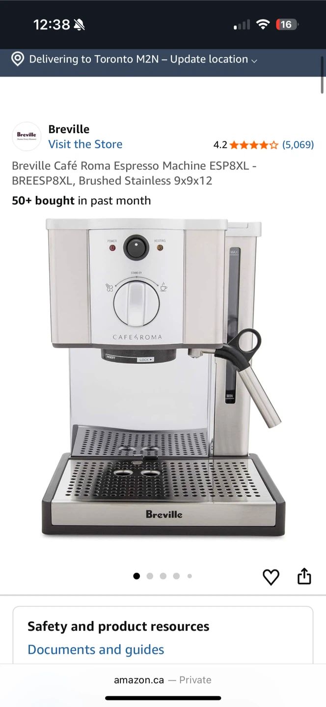 Breville Café Espresso Machine