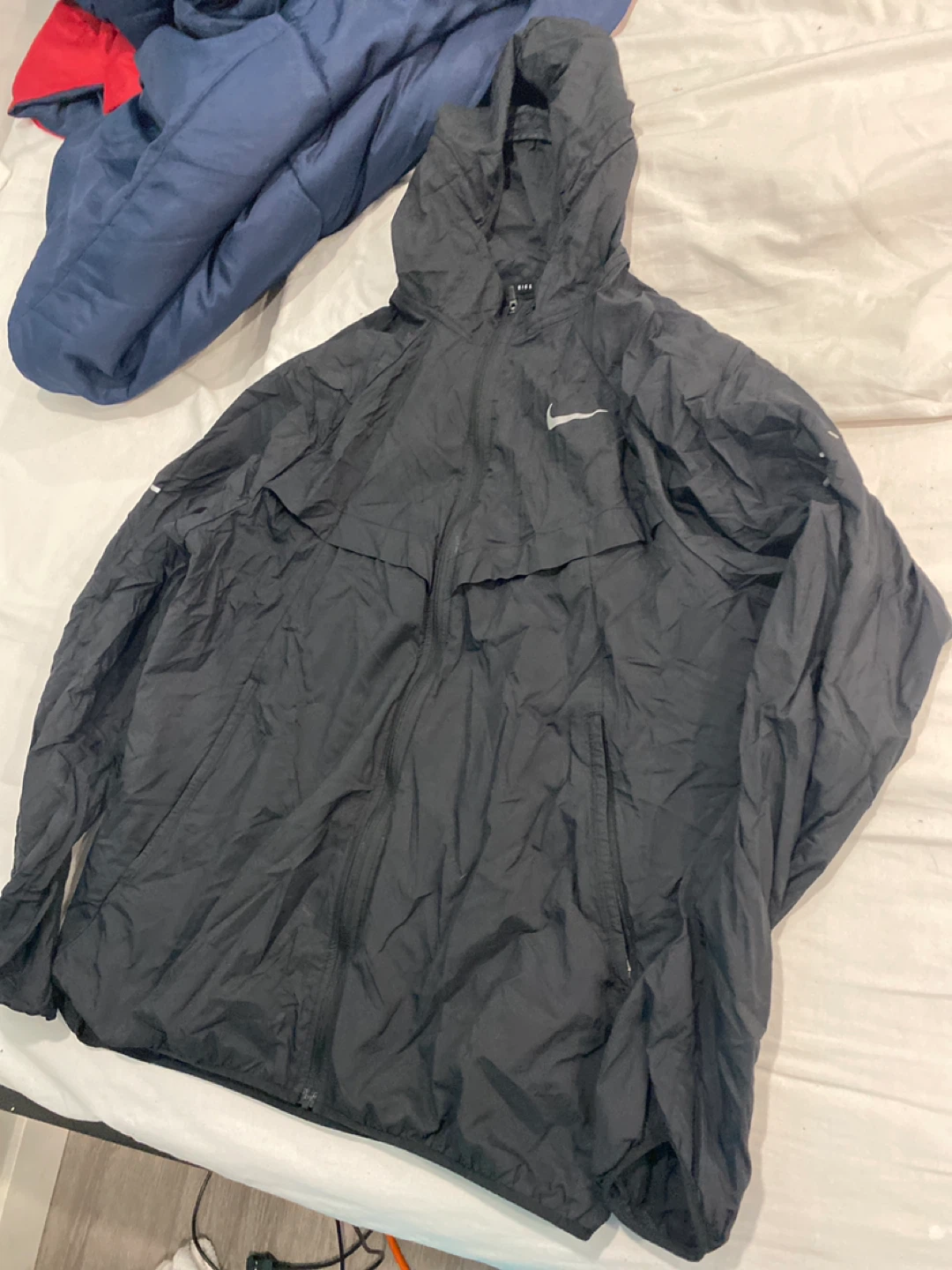 Nike Black Hooded Windbreaker Jacket - photo 2