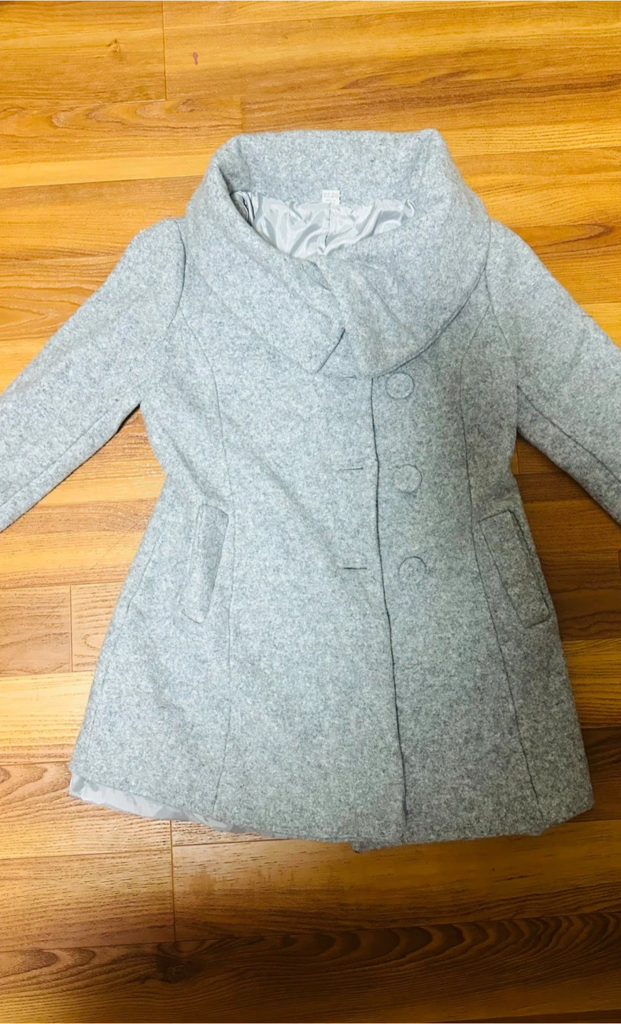 Grey Wool Blend Coat - photo 3