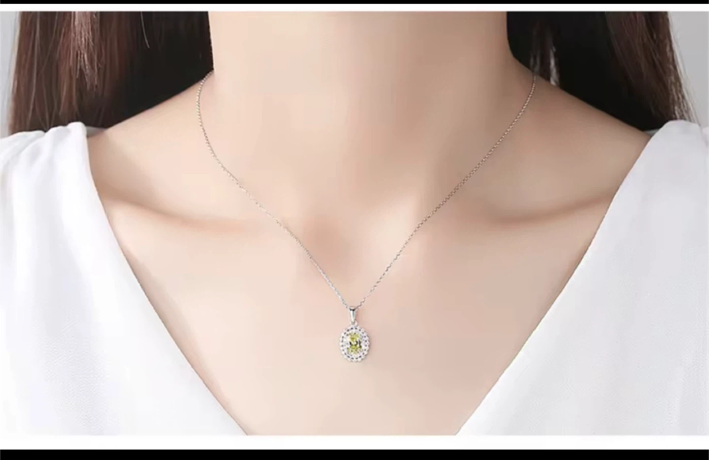 925 Sterling Silver Citrine Pendant – New - photo 3