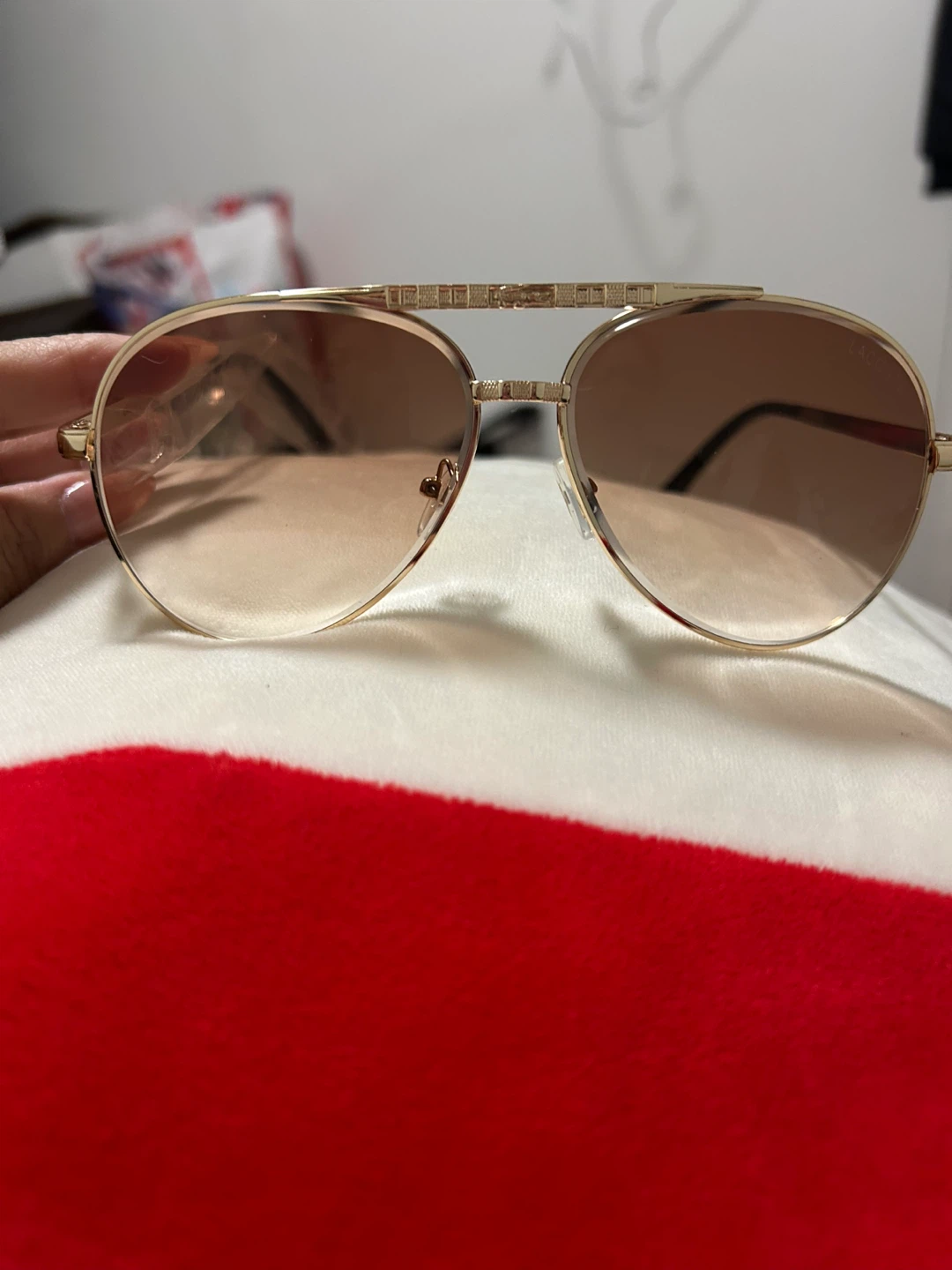 Gold Aviator Sunglasses