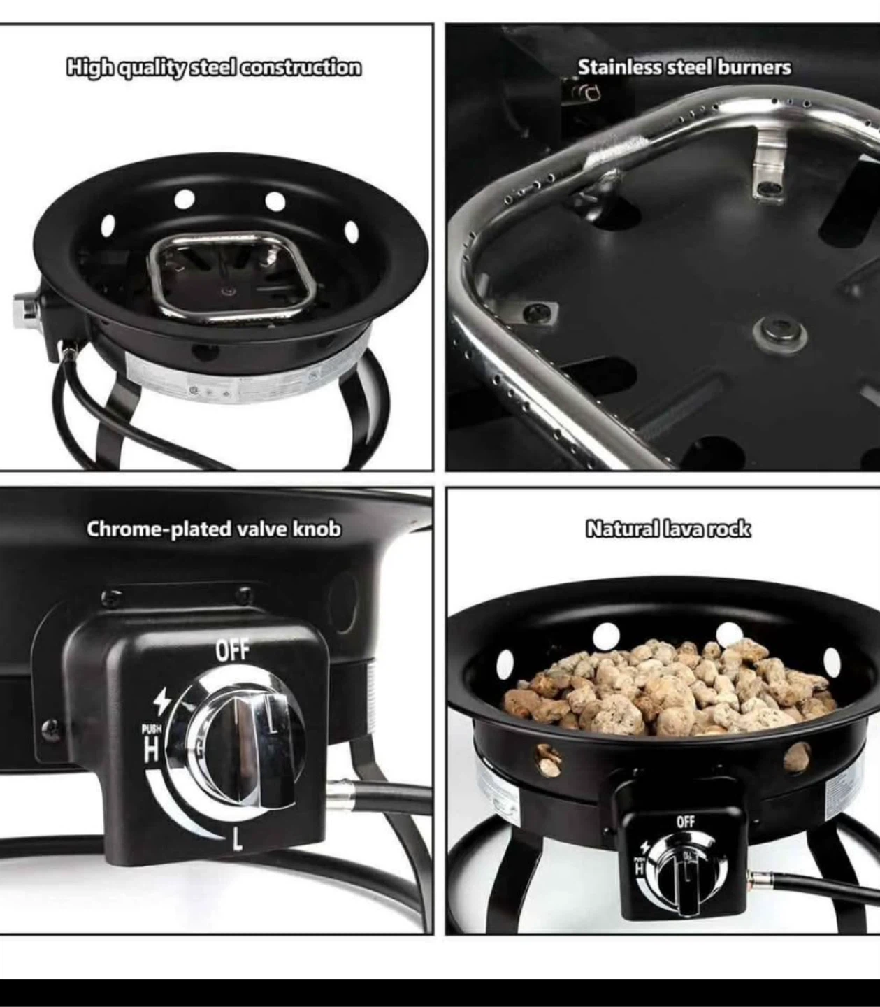 Portable Propane Fire Pit with Carrying Bag - photo 5