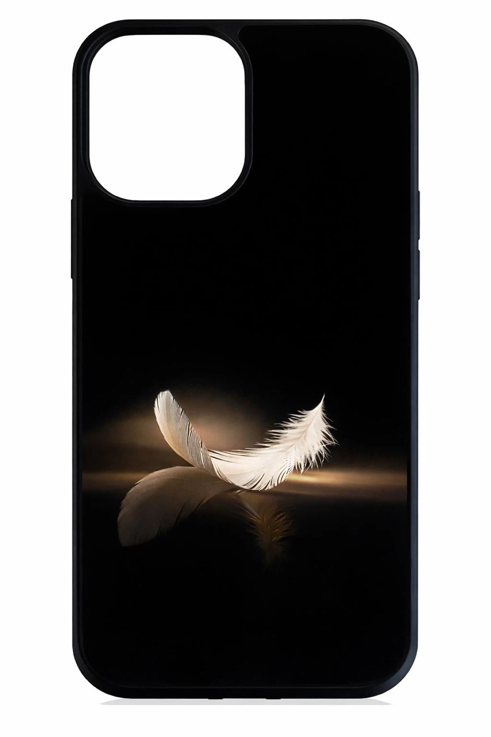 Black Feather Design iPhone Case
