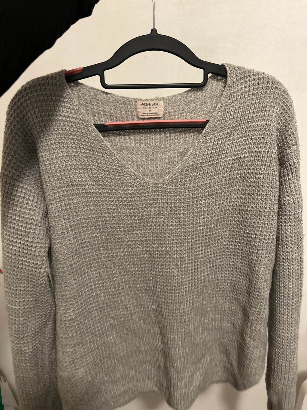 Ardene Basic Grey V-Neck Sweater - photo 2