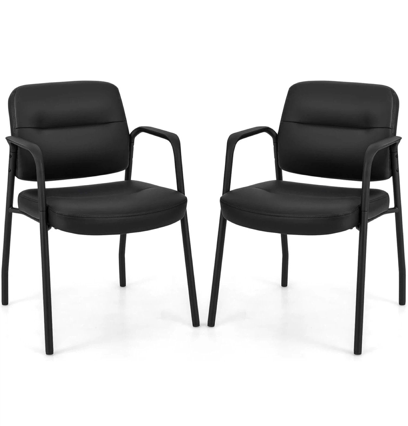 Black Arm Chairs - Set of 2