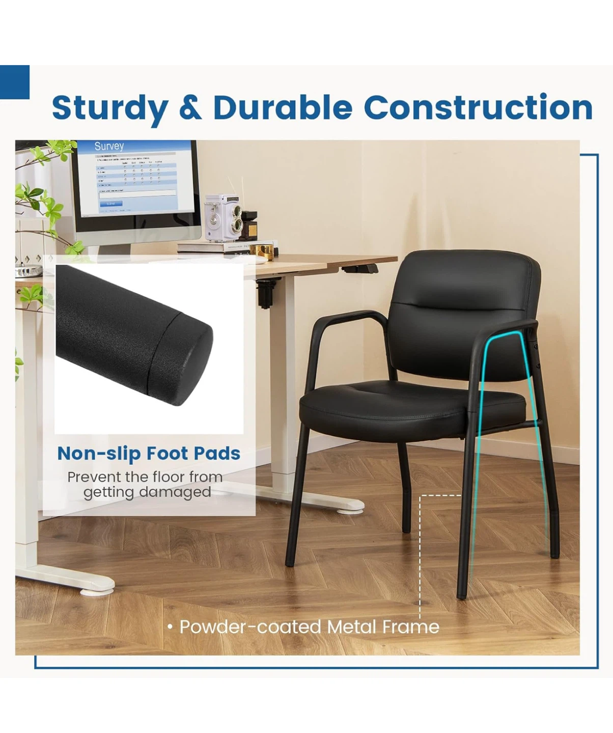 Black Arm Chairs - Set of 2 - photo 5