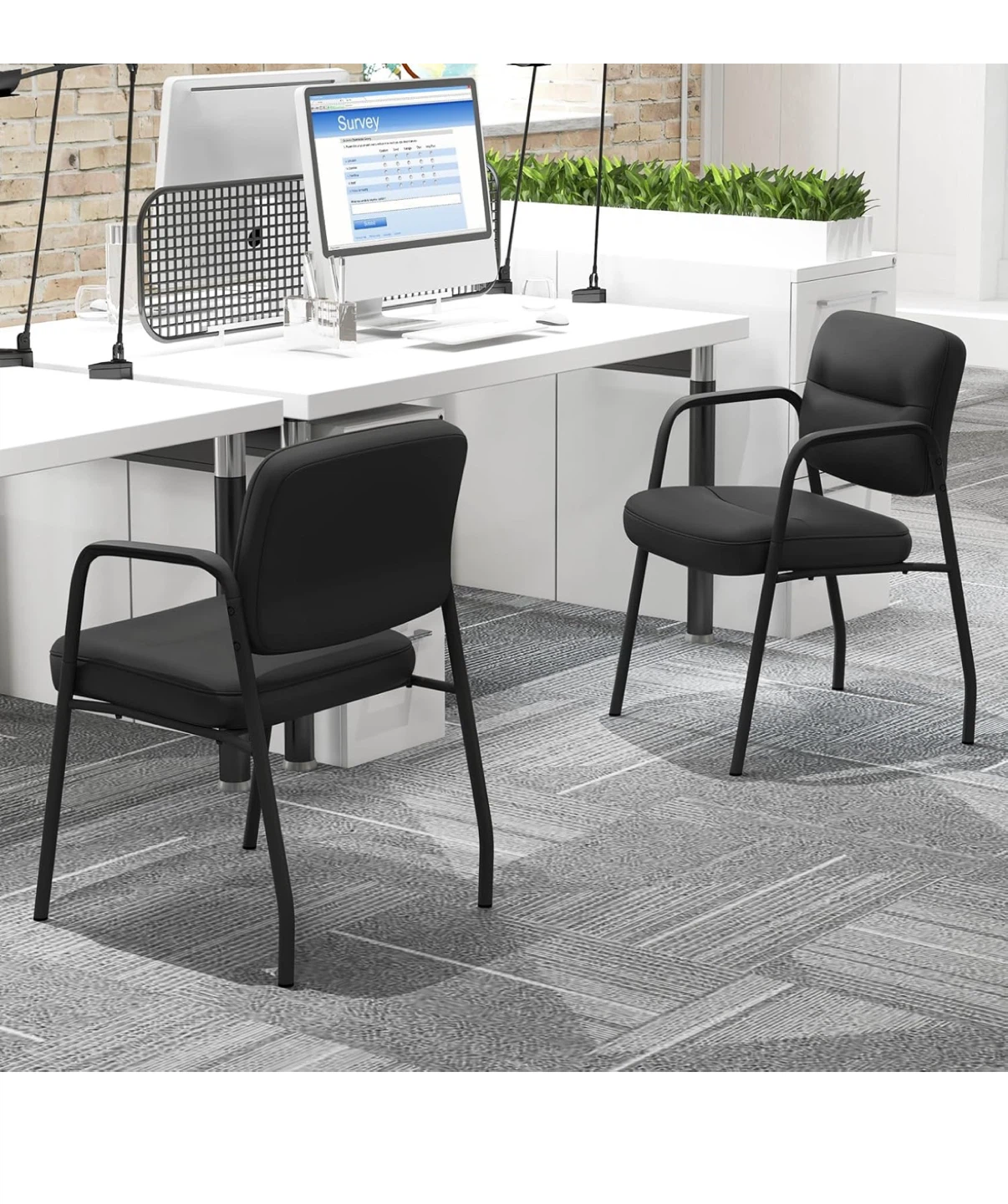 Black Arm Chairs - Set of 2 - photo 2