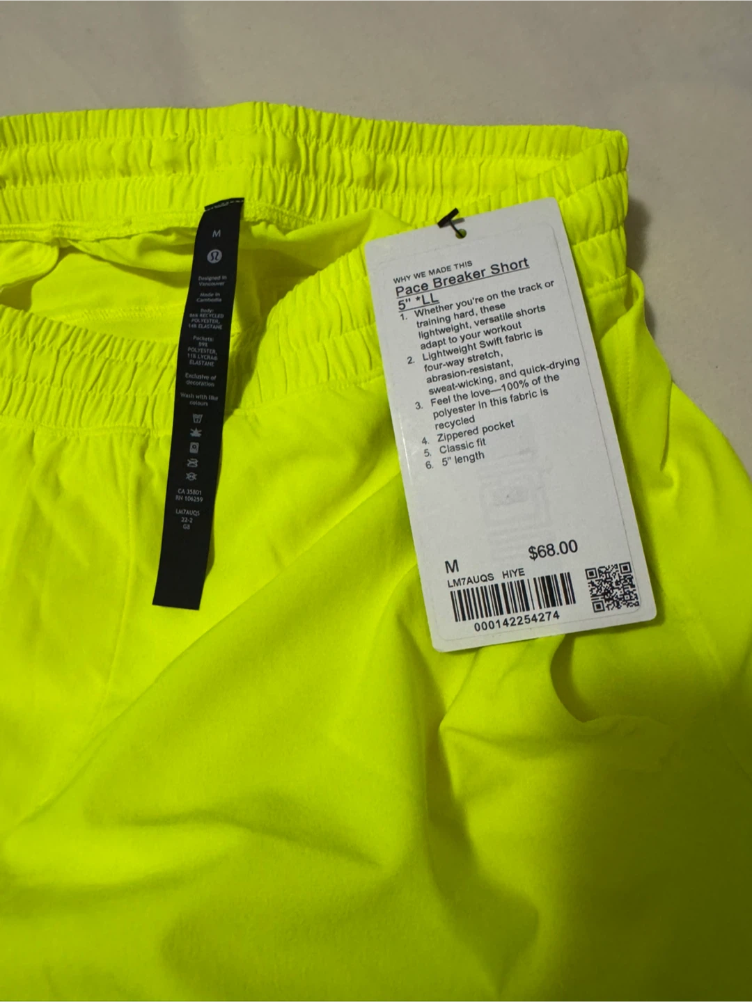 Lululemon Pace Breaker Short 5" Liner M - photo 4