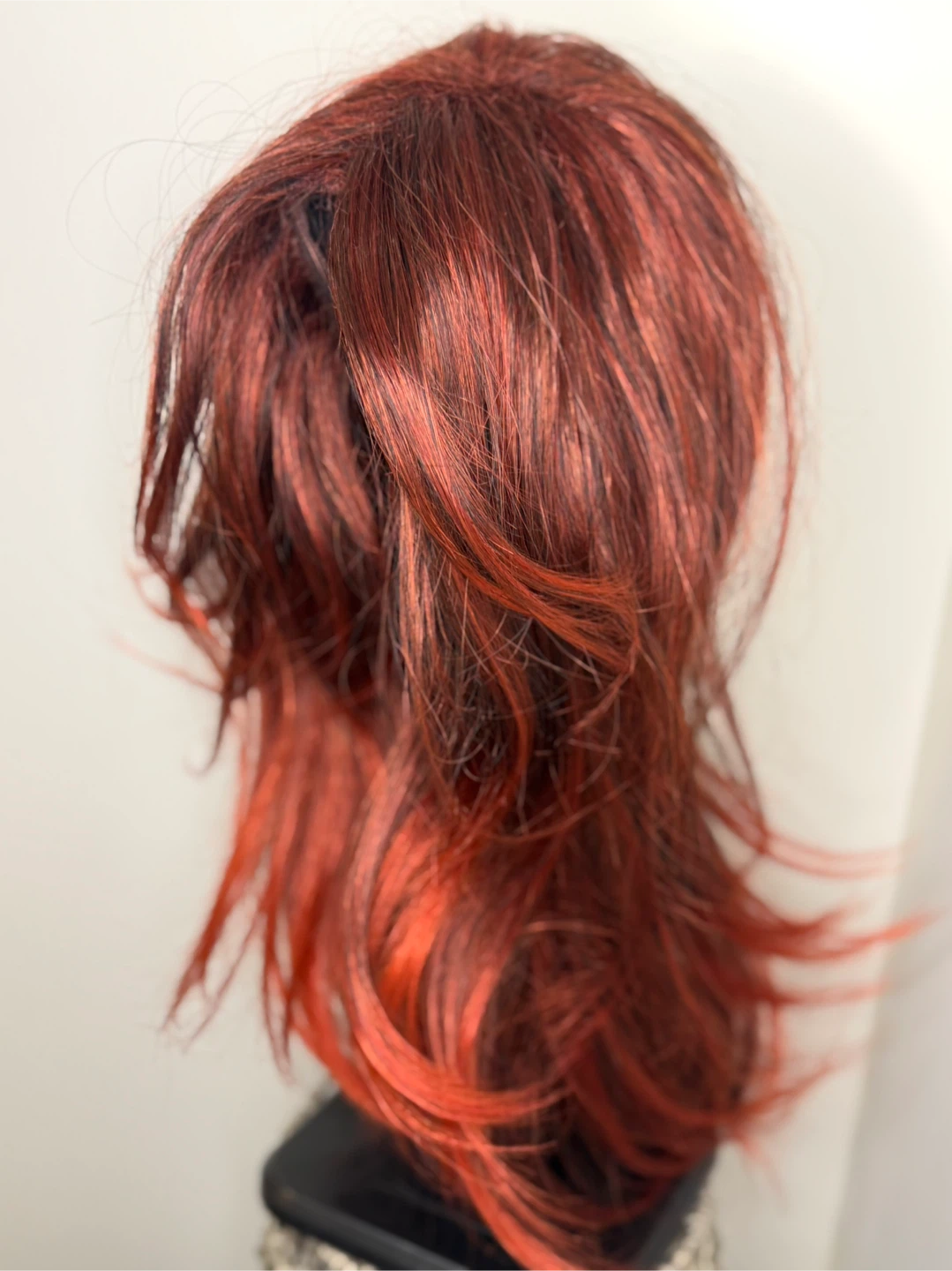 Wig Bundle – Auburn Red Wig + Long Blonde Clip-In Piece - photo 4