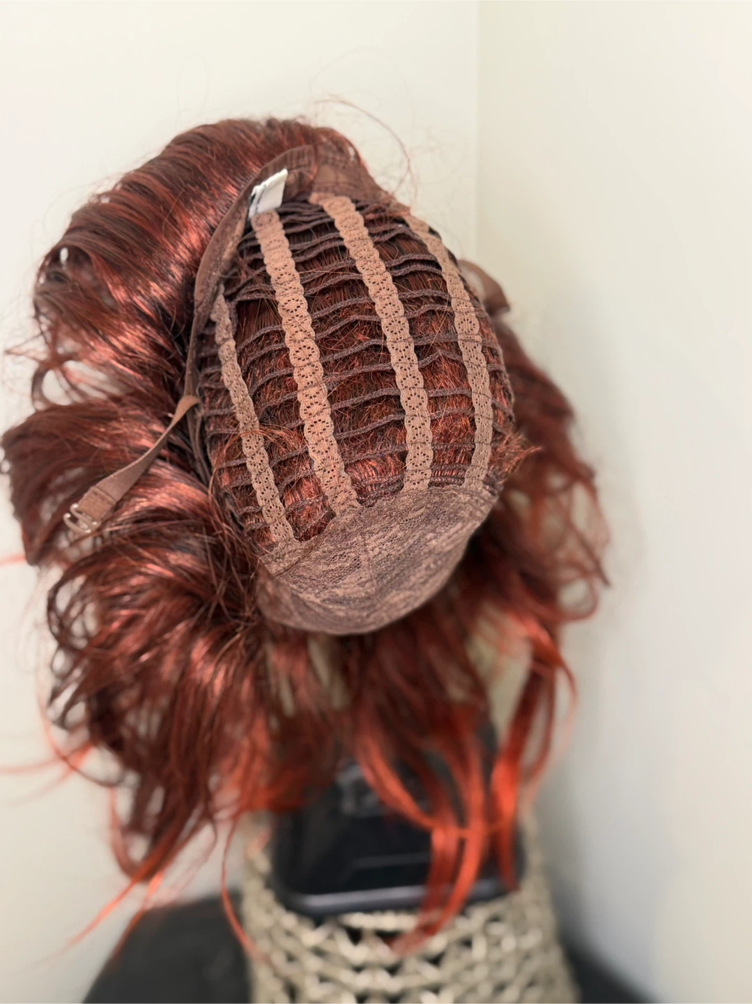 Wig Bundle – Auburn Red Wig + Long Blonde Clip-In Piece - photo 5