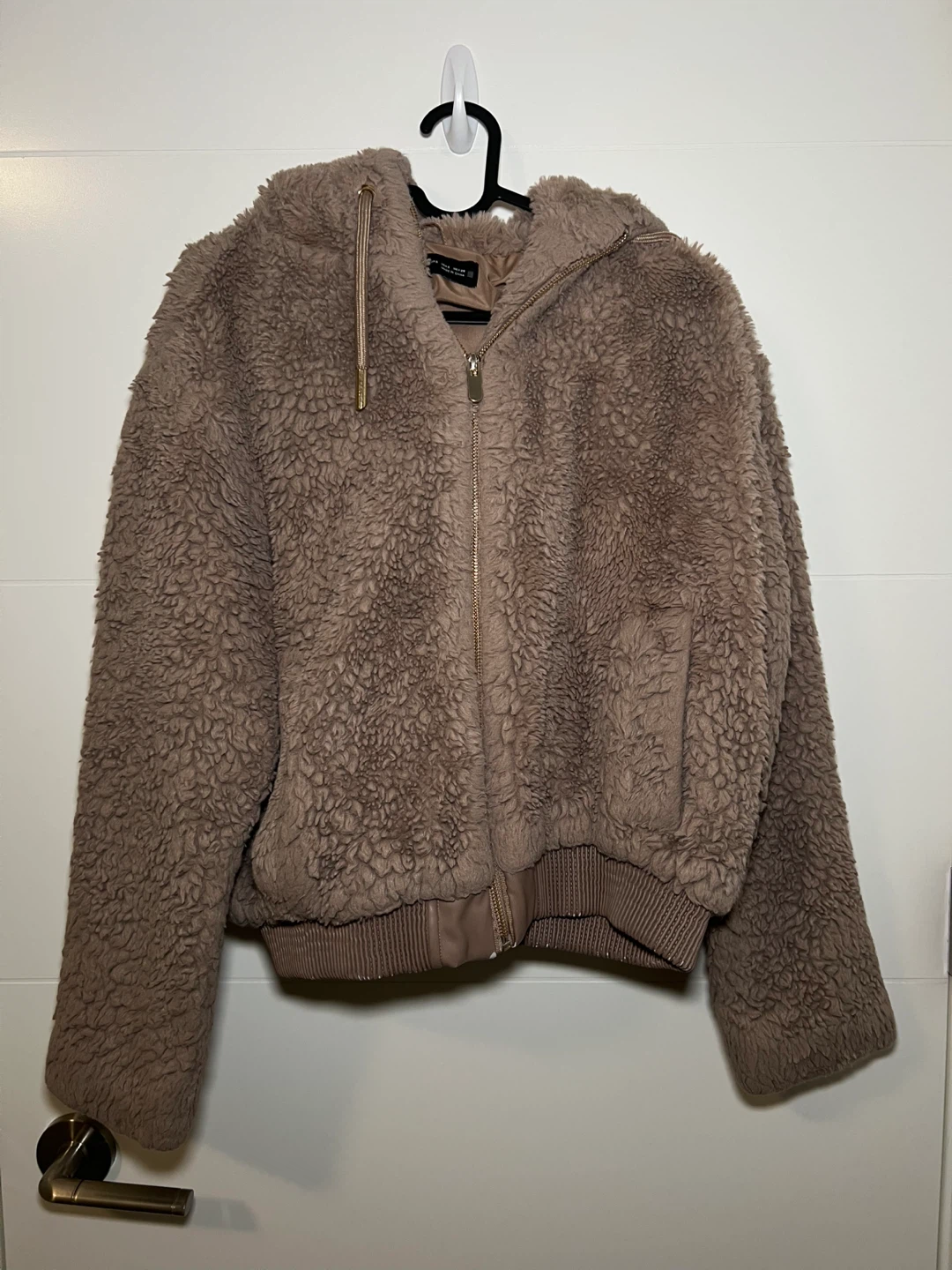 ZARA Teddy Fleece Bomber Jacket