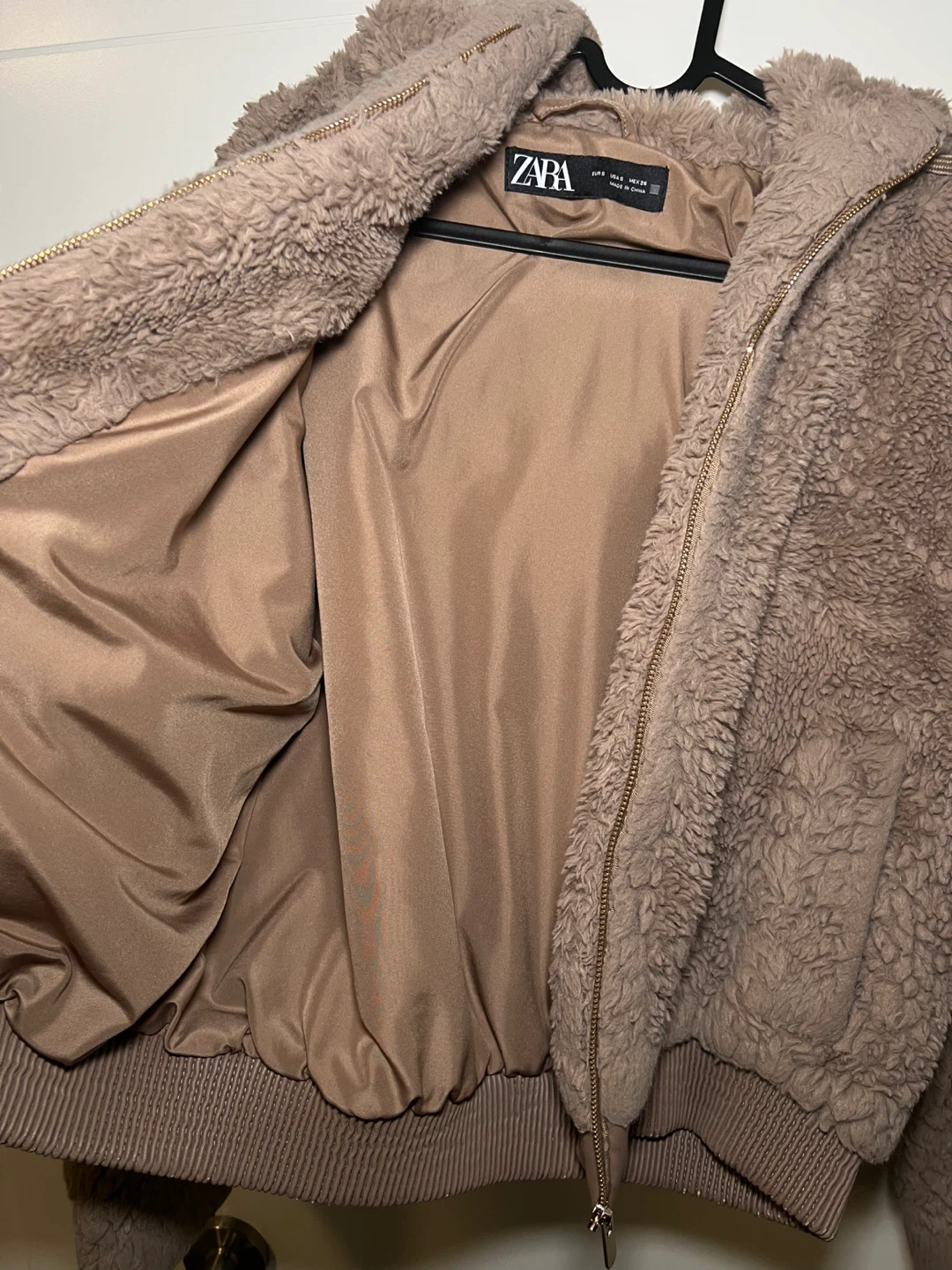 ZARA Teddy Fleece Bomber Jacket - photo 3