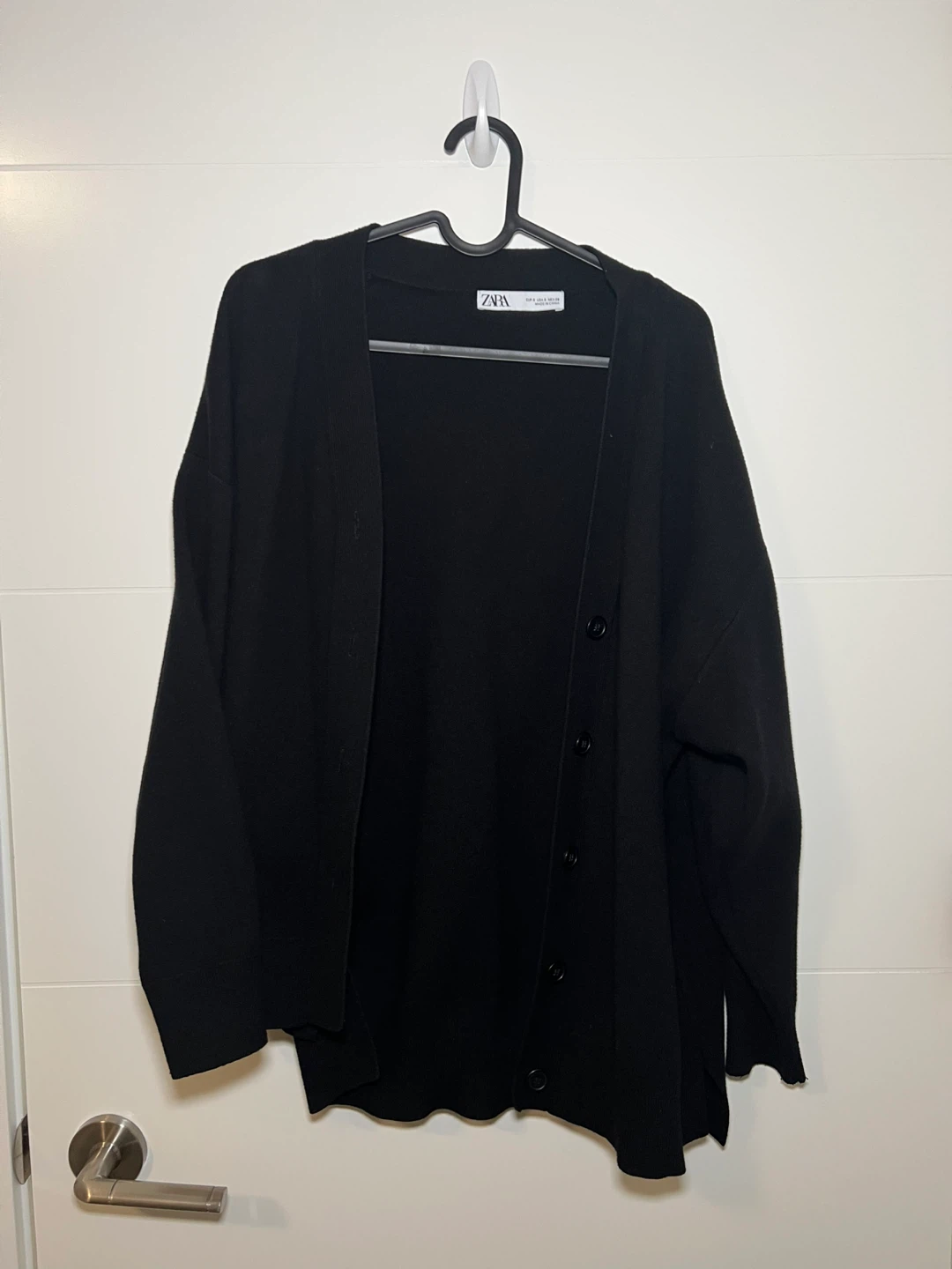 ZARA Black Button-Up Cardigan