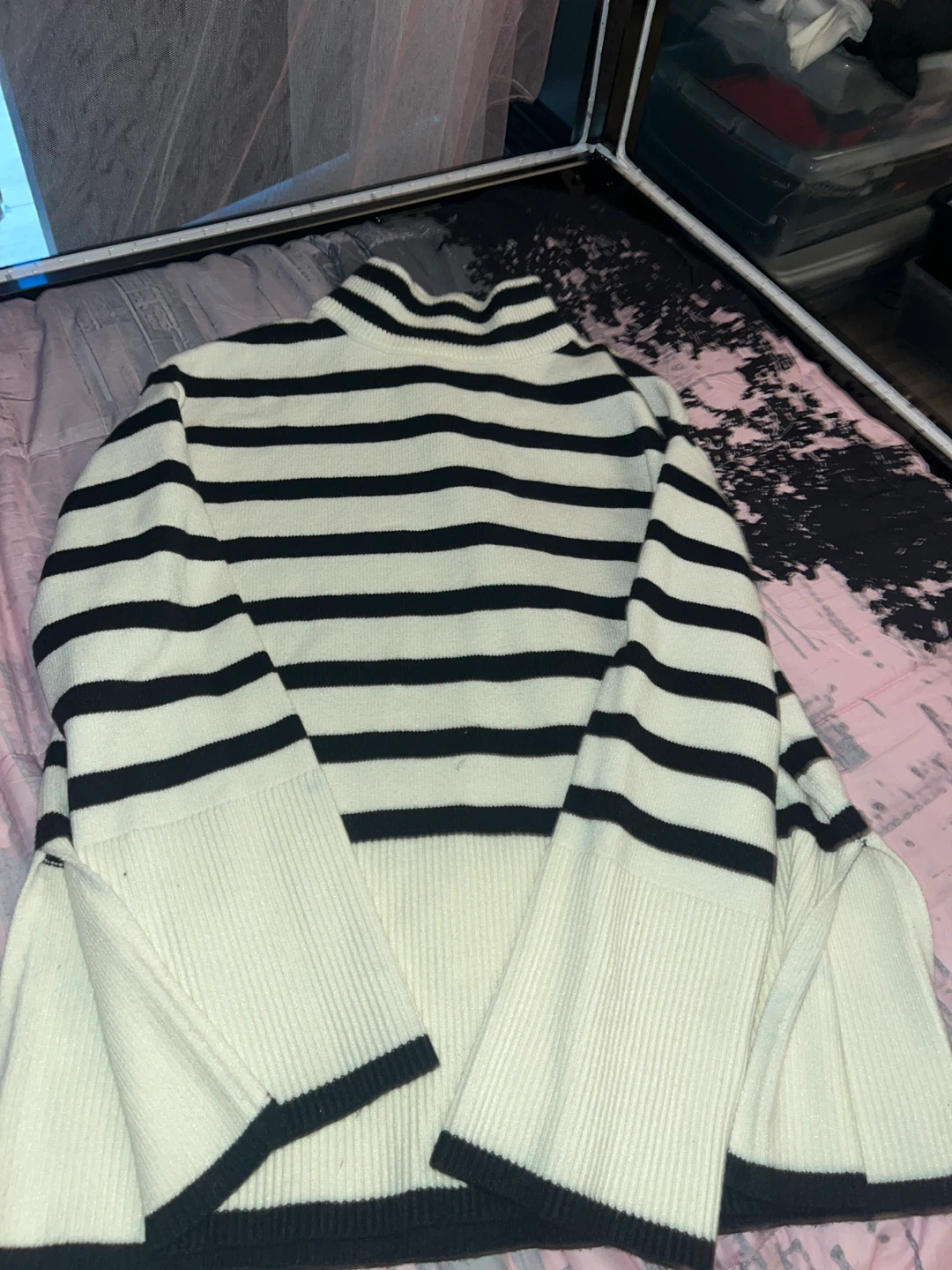 Zesica Striped Mock Neck Sweater - photo 3