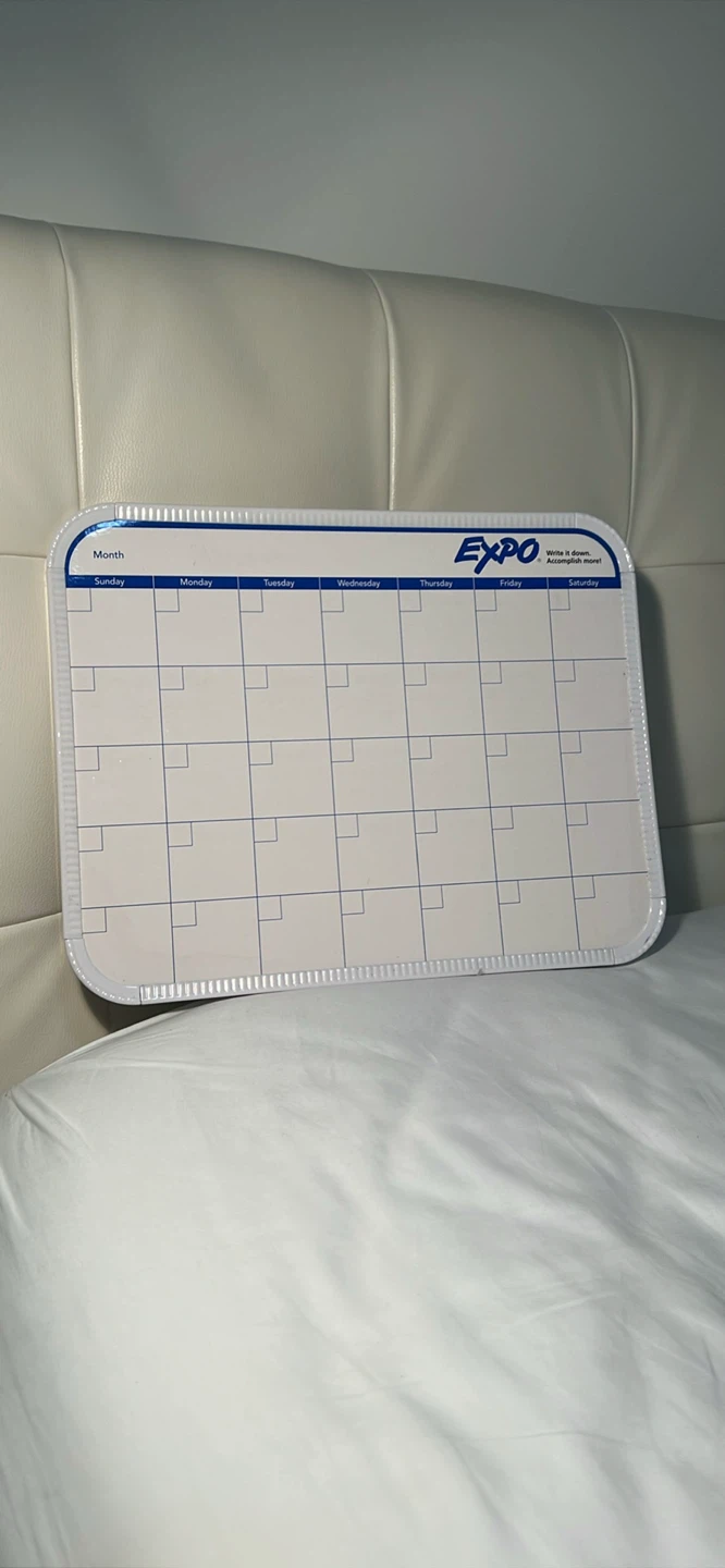 Expo Dry Erase Monthly Calendar Board
