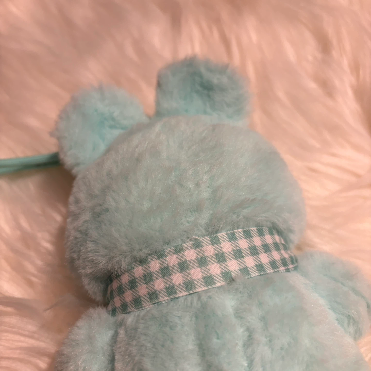 Lulu Pig Aqua Plush Piggy Keychain Charm - photo 2