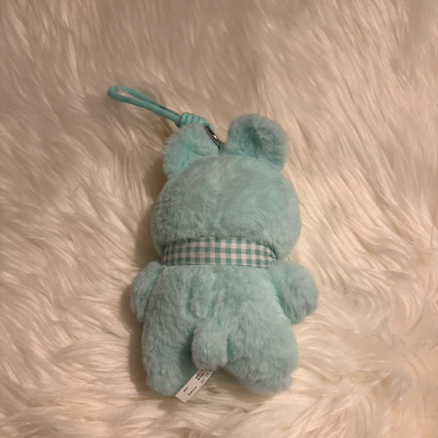 Lulu Pig Aqua Plush Piggy Keychain Charm - photo 4