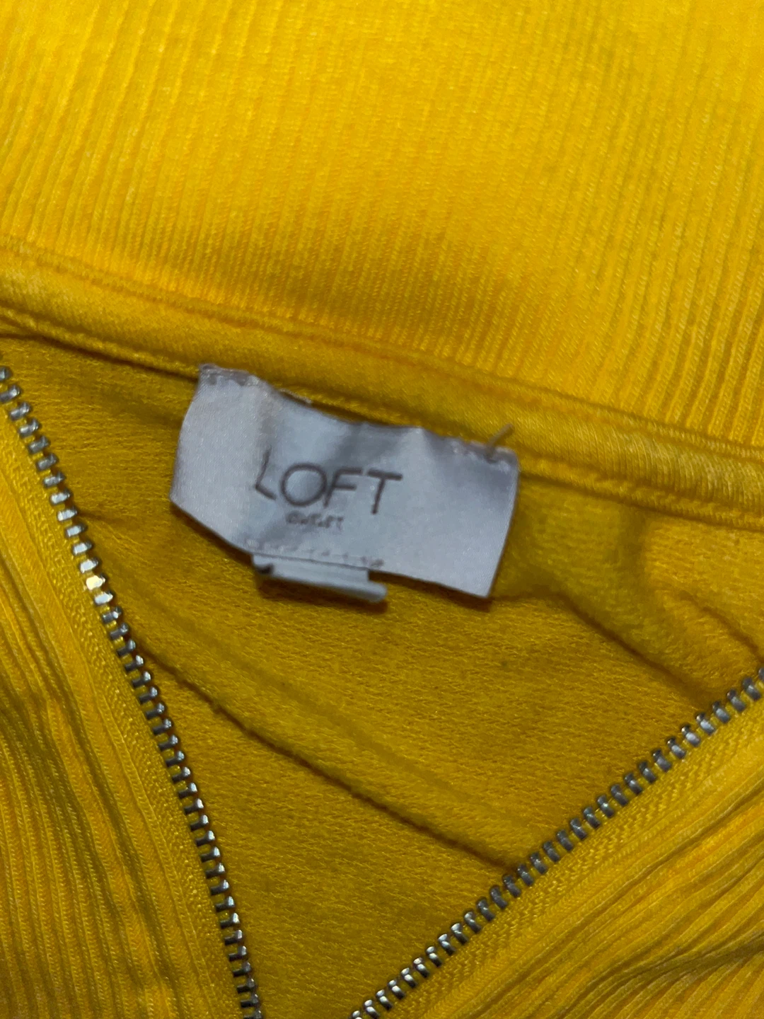 Loft Yellow 1/4 Zip Pullover Sweater - photo 4