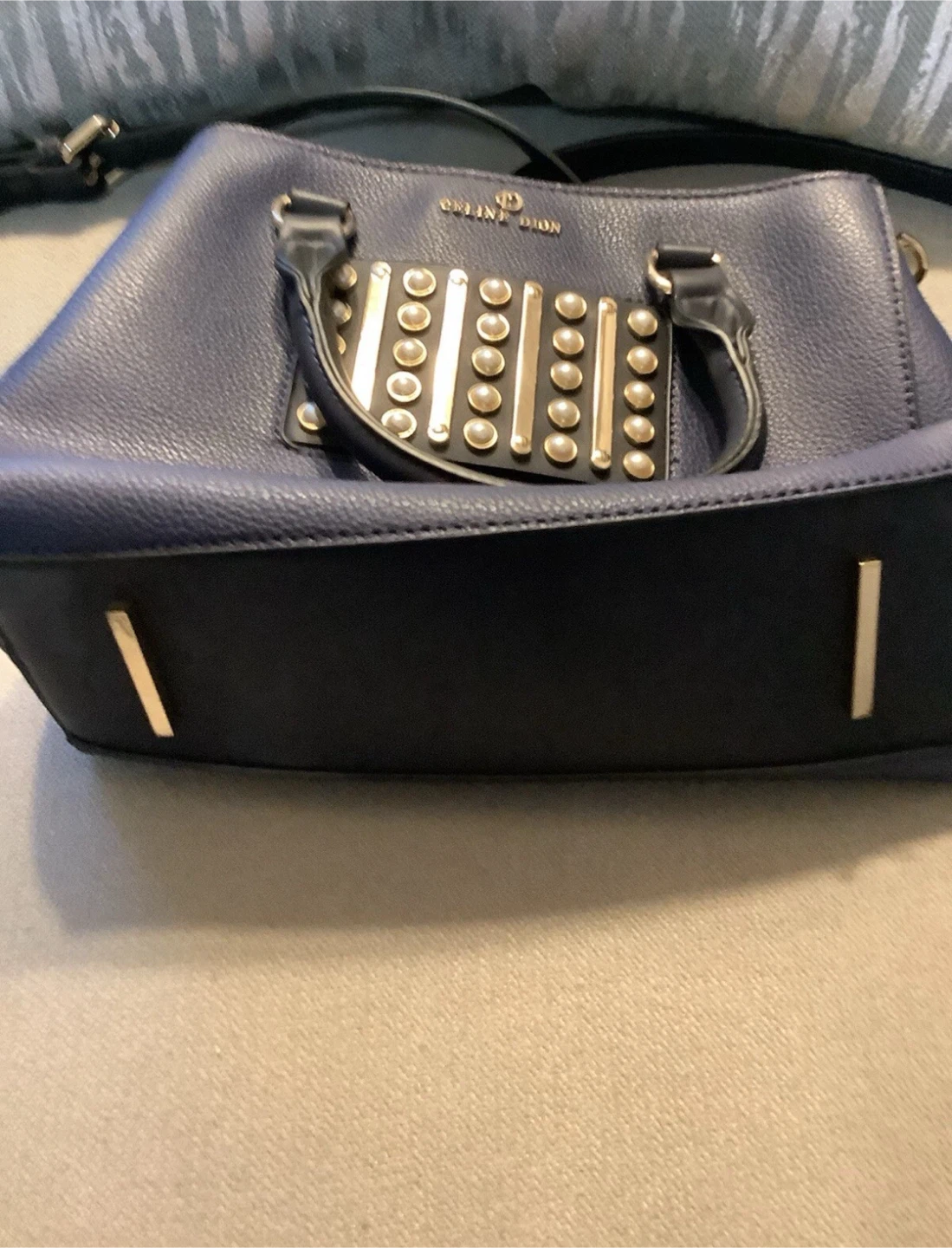 Celine Dion navy blue handbag - photo 2