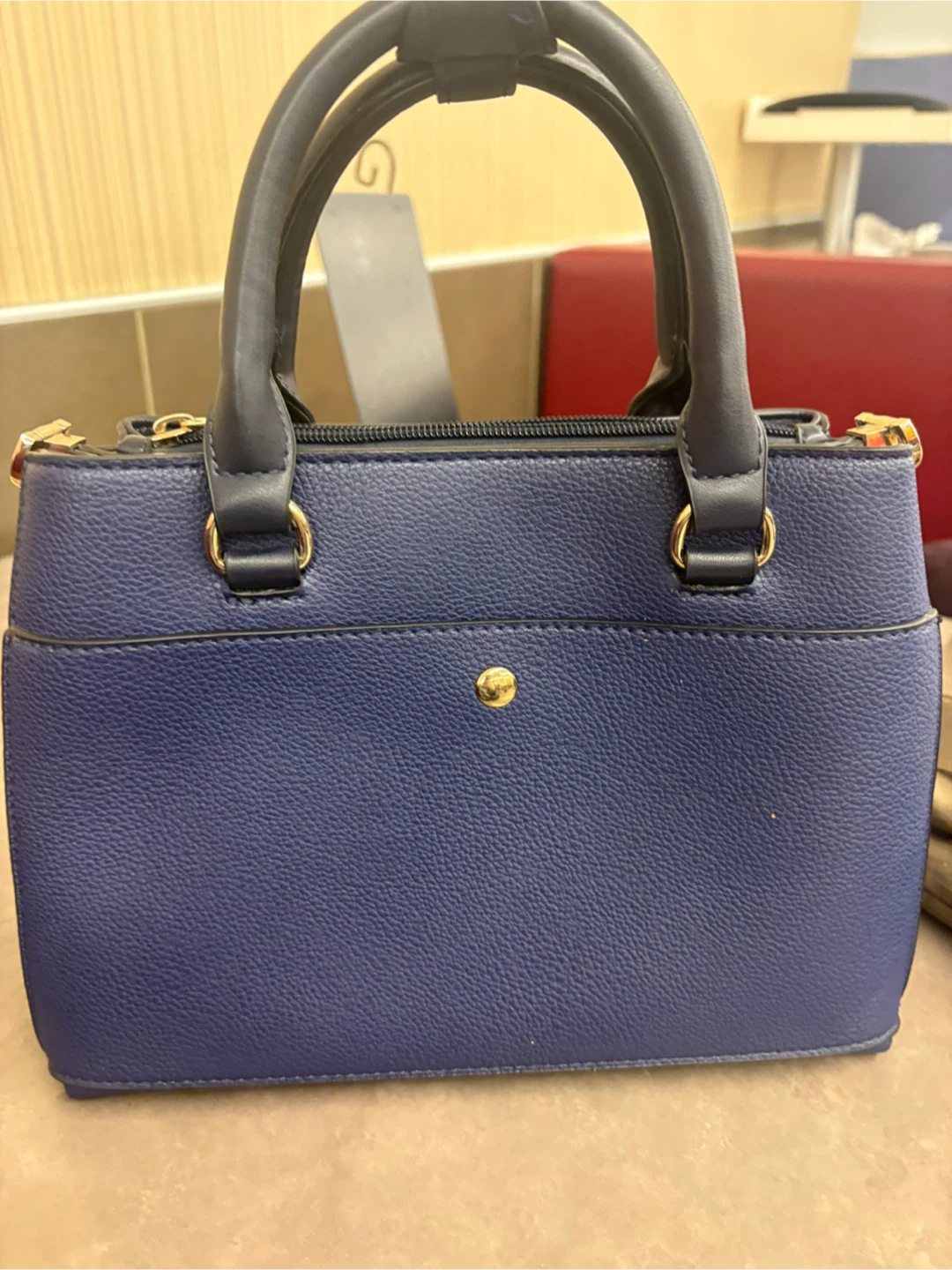 Celine Dion navy blue handbag - photo 3