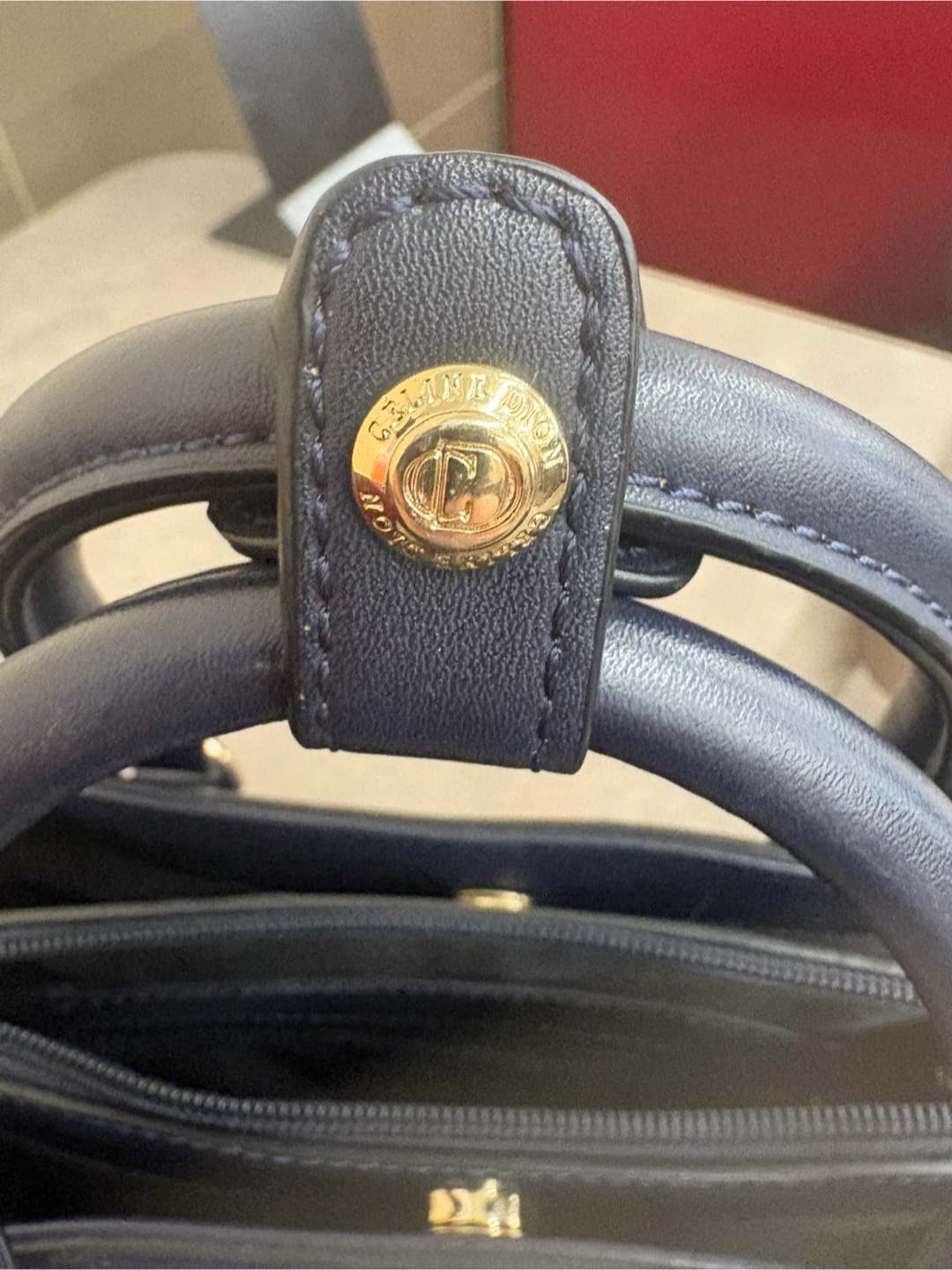 Celine Dion navy blue handbag - photo 4