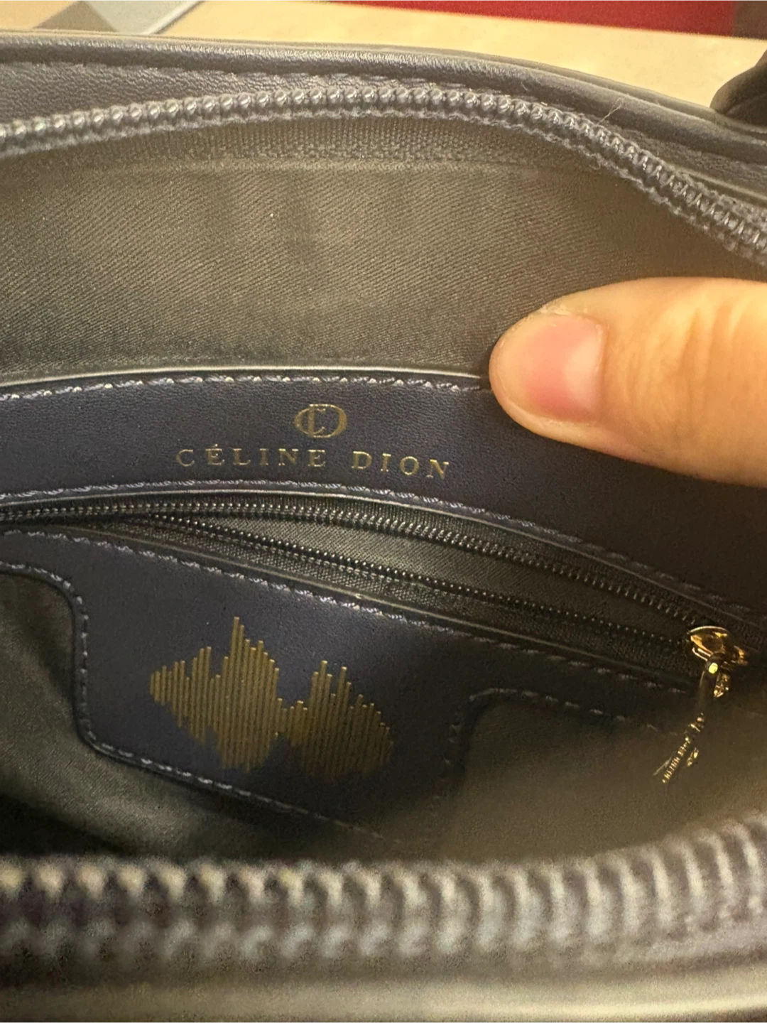 Celine Dion navy blue handbag - photo 5