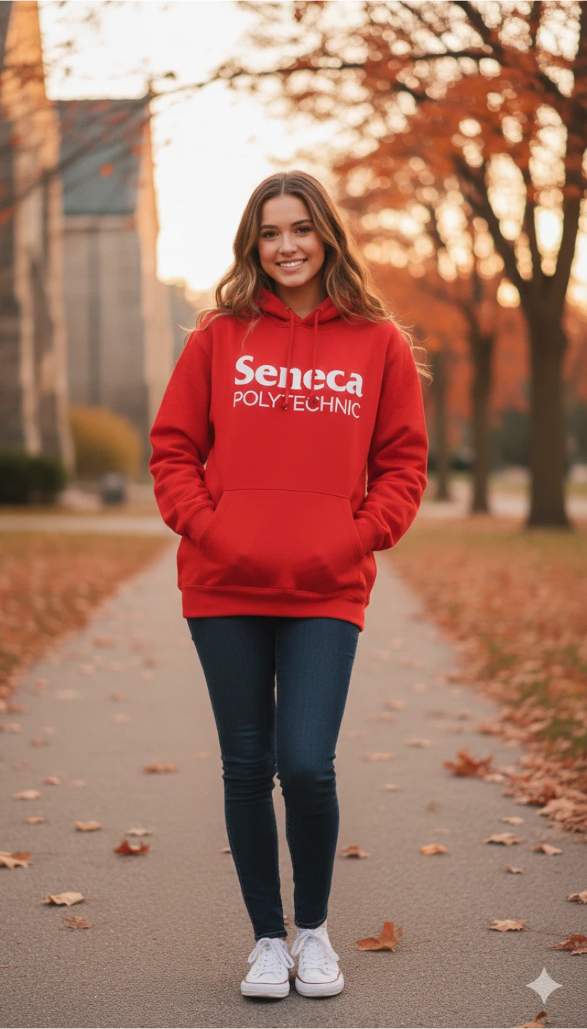 Seneca Polytechnic Red Hoodie