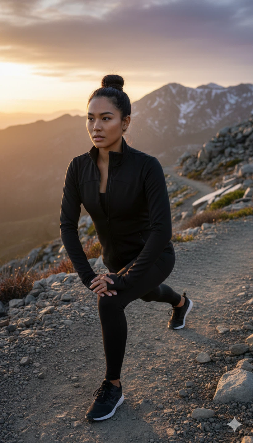 Black Athletic Zip-Up Jacket - photo 3