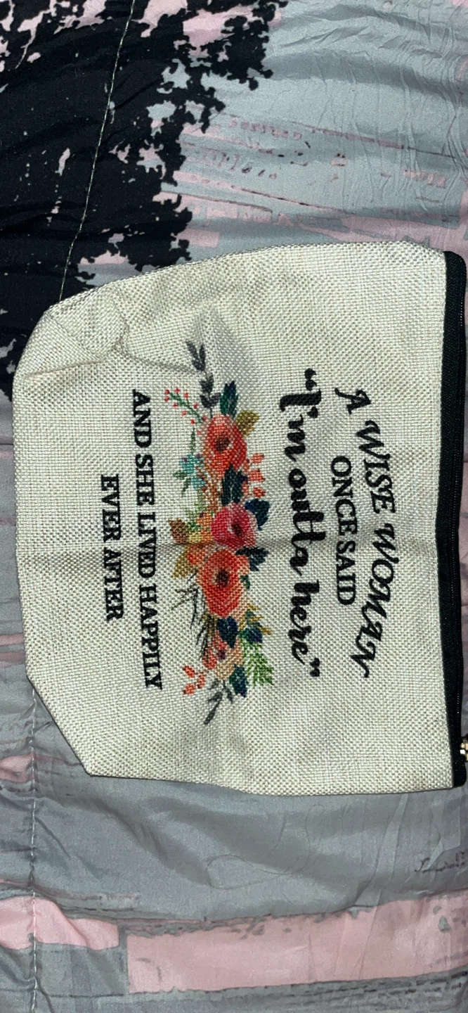Cosmetic Bag with Floral Design - photo 2