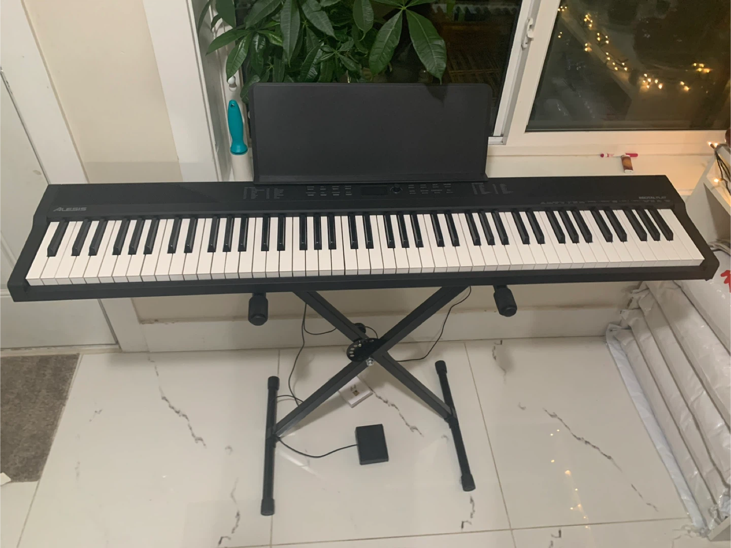 Alesis Recital 88-Key Digital Piano Keyboard with Stand