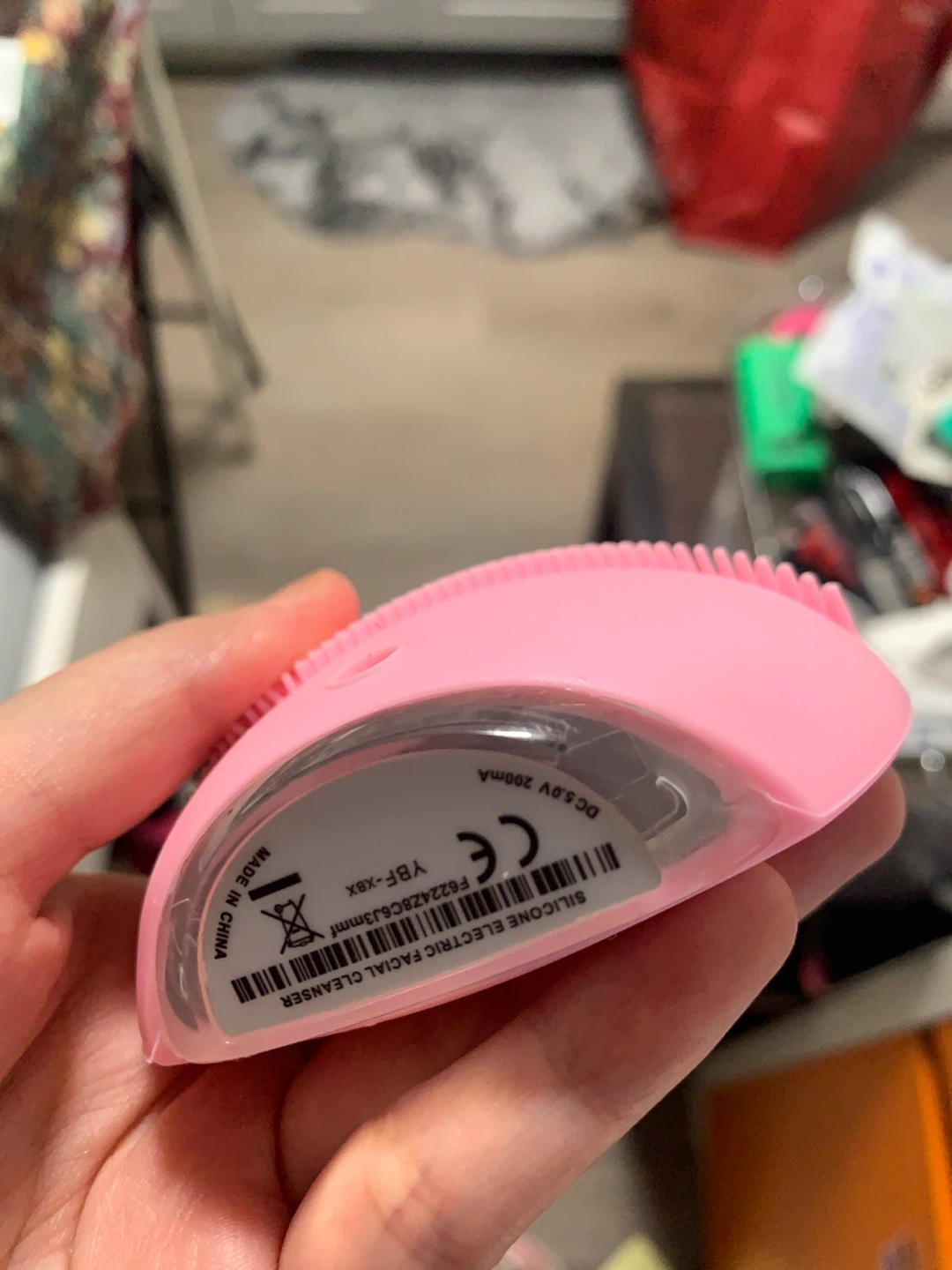 Pink Silicone Electric Facial Cleanser - photo 2