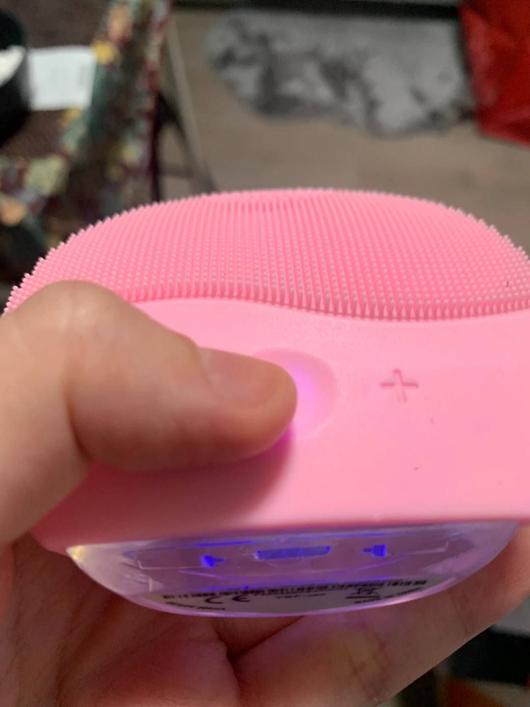 Pink Silicone Electric Facial Cleanser
